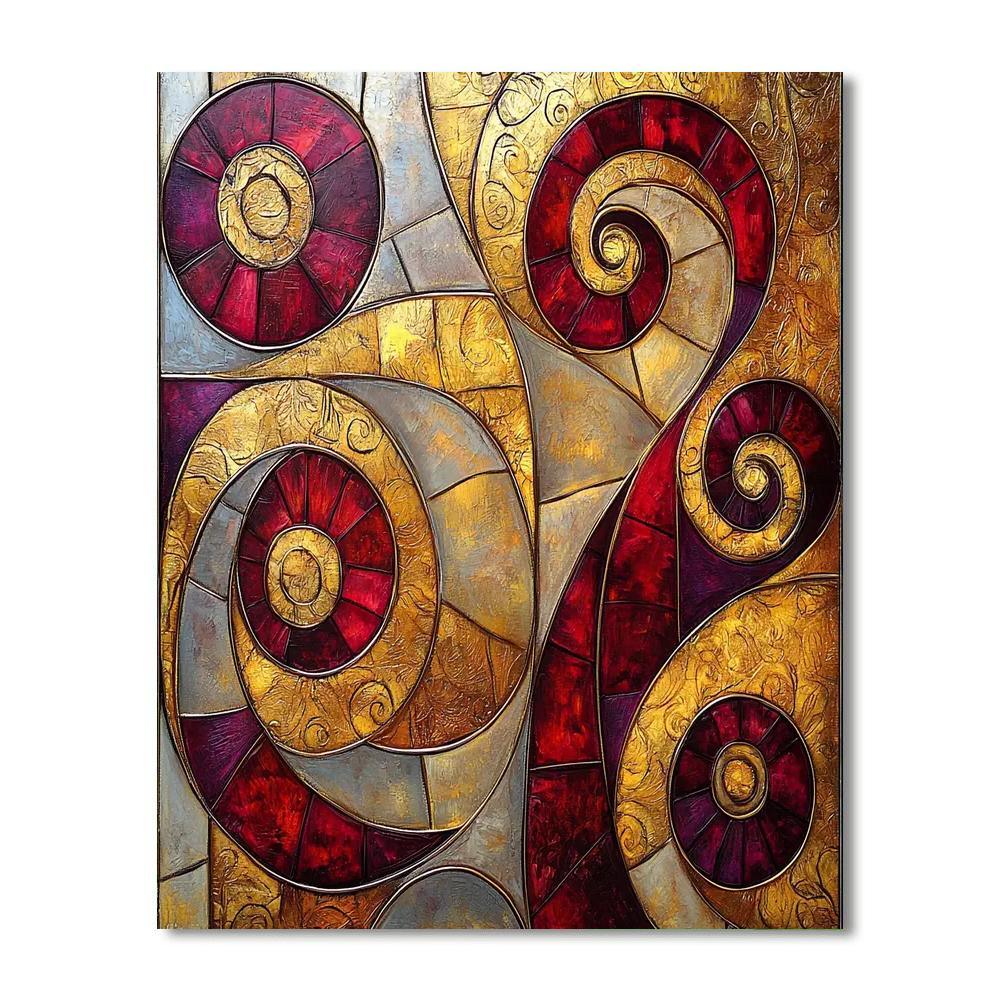 Gustav Klimt Inspired Eternal Patterns  Paint By Numbers Art