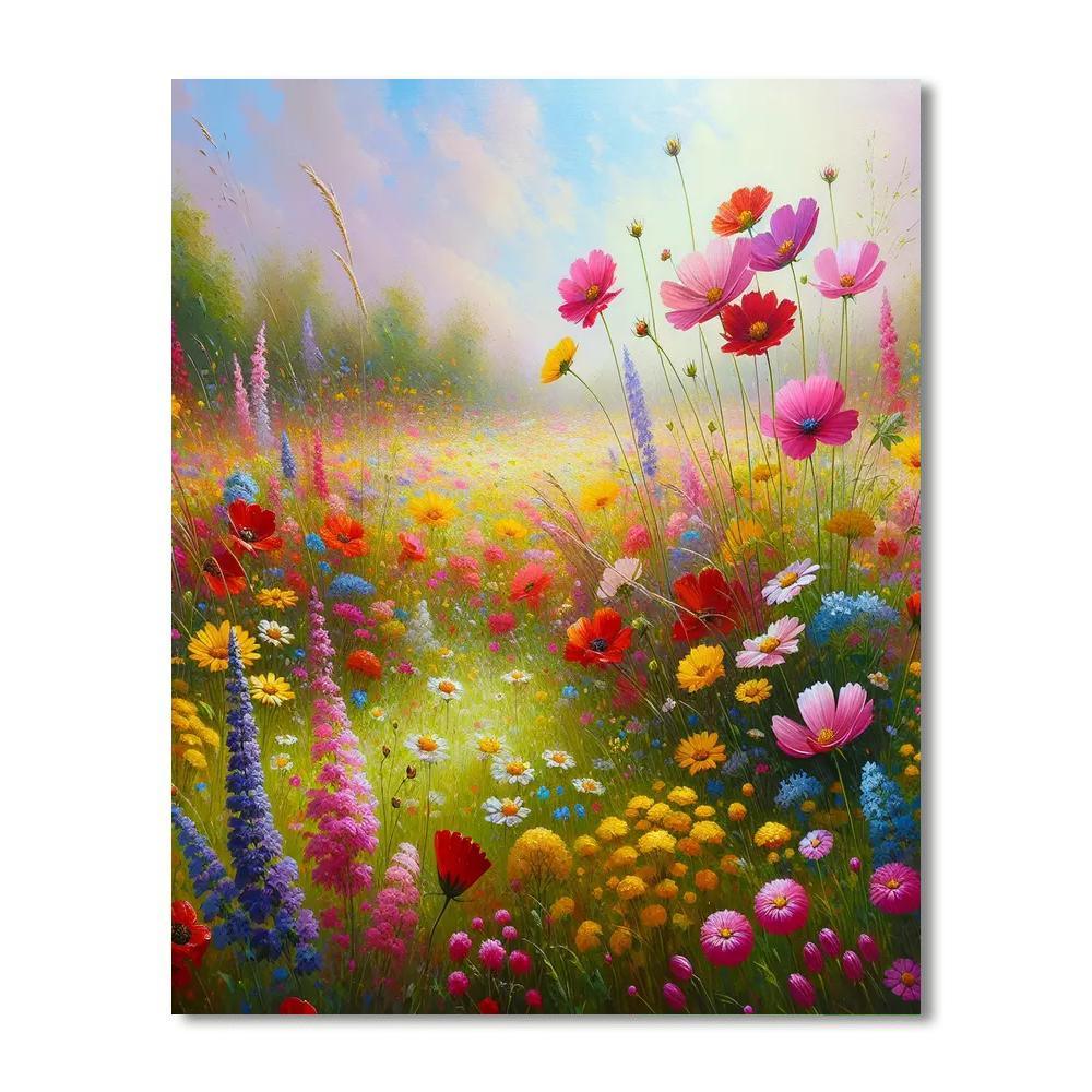 Wildflower Meadow Bloom Paint By Numbers Kits