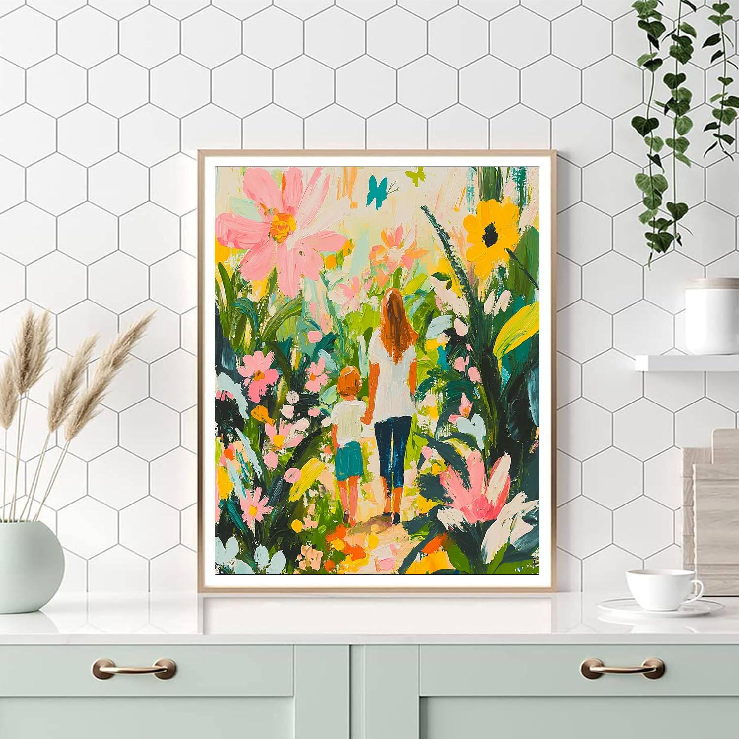 An Enchanted Garden Number Painting