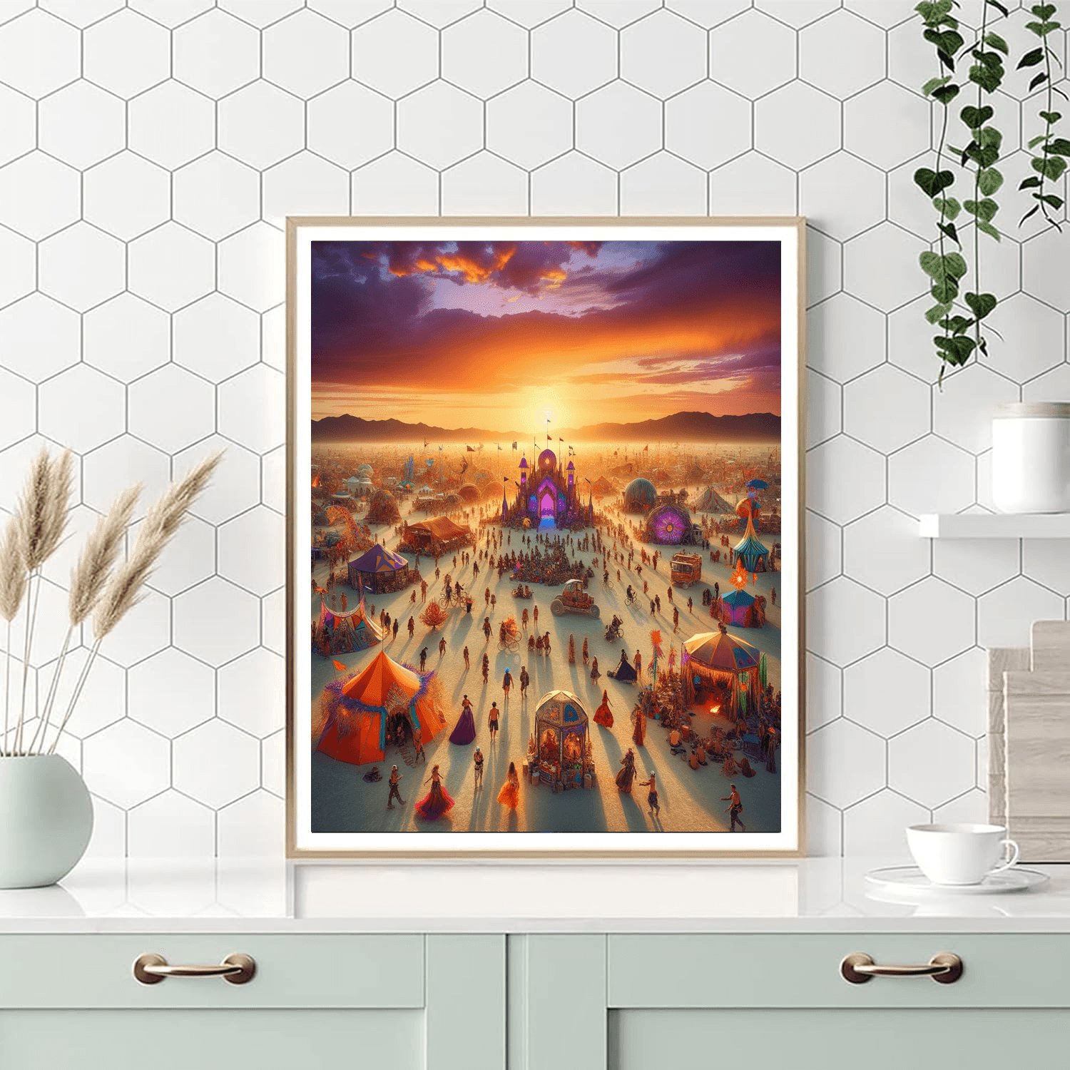 Burning Man - United States Paint By Number