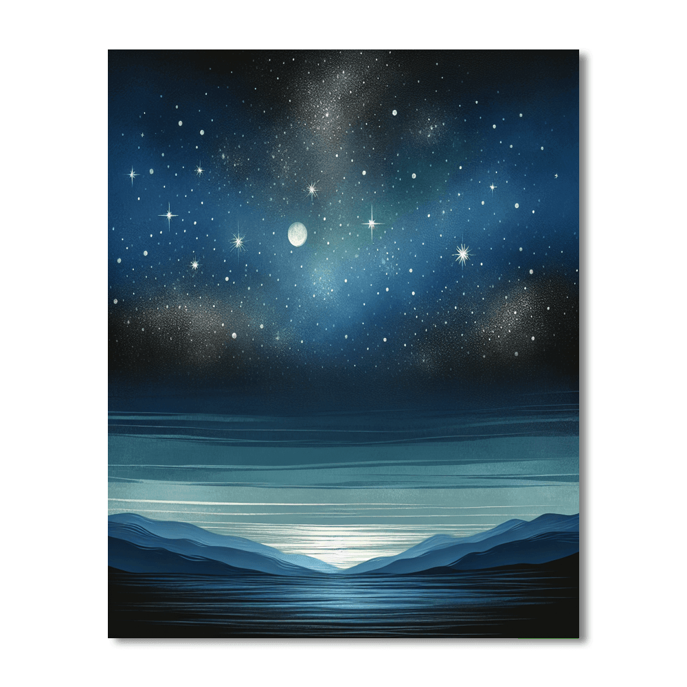 Celestial Starry Sky Number Painting