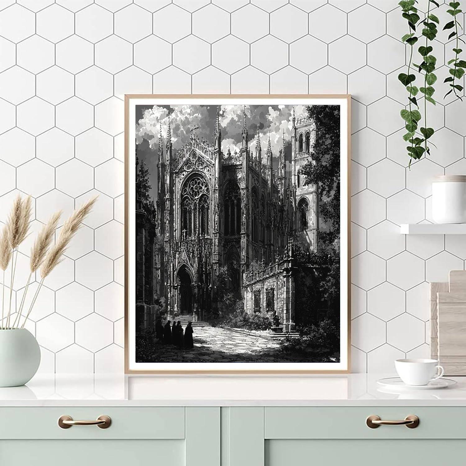 Giovanni Battista Piranesi Inspired Gothic Architectural Marvel  DIY Paint By Numbers