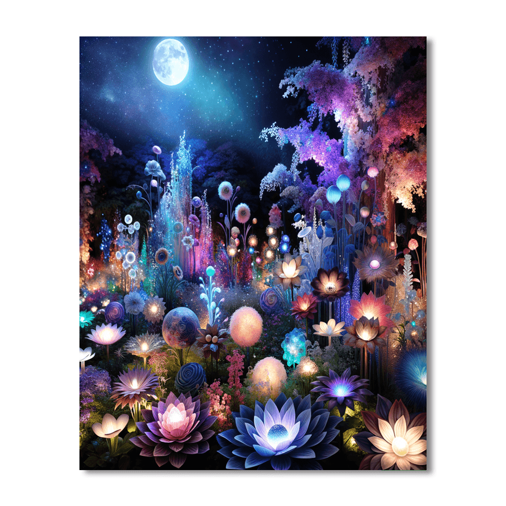 Magical Night Garden Paint By Numbers Art
