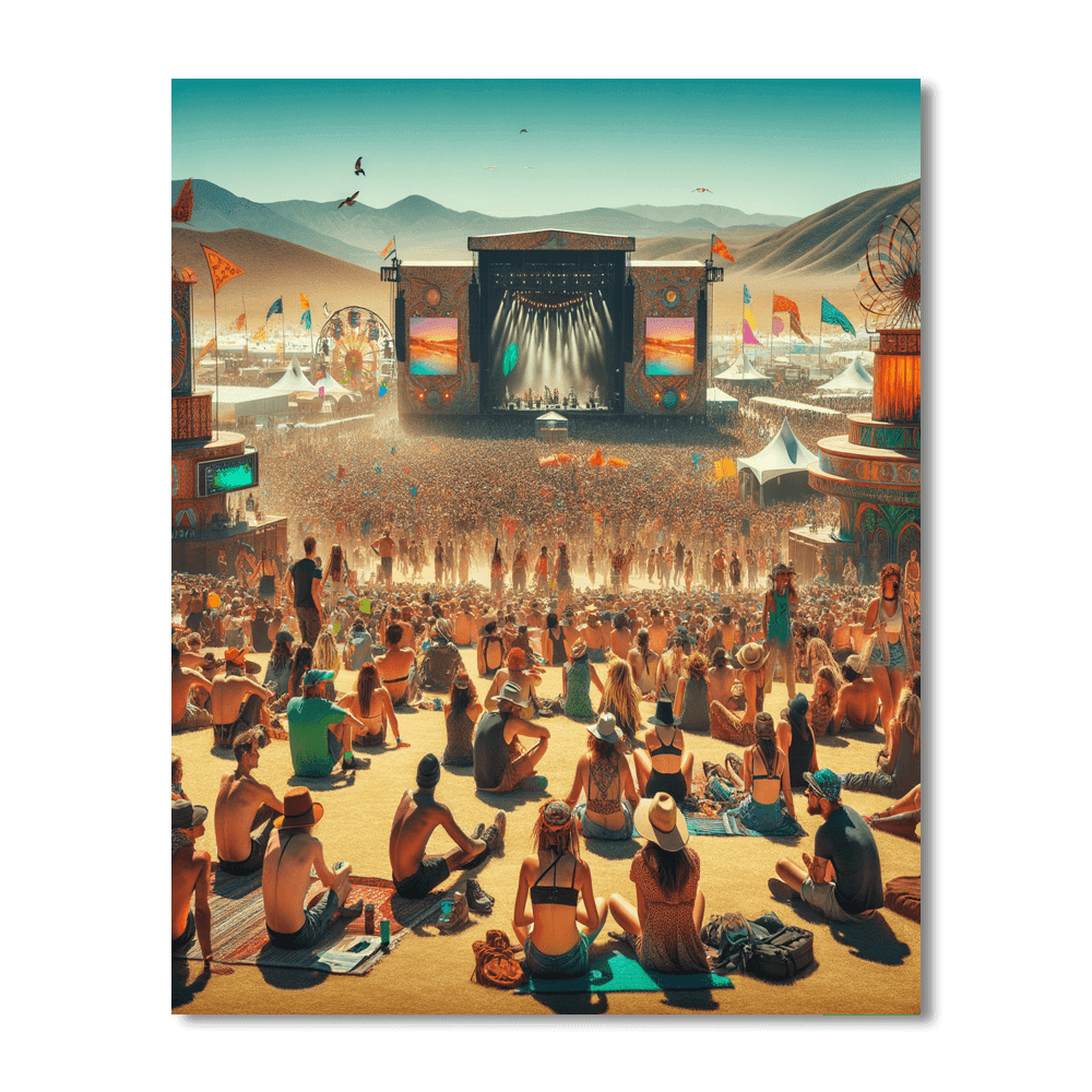 Coachella - California, Usa Paint By Color