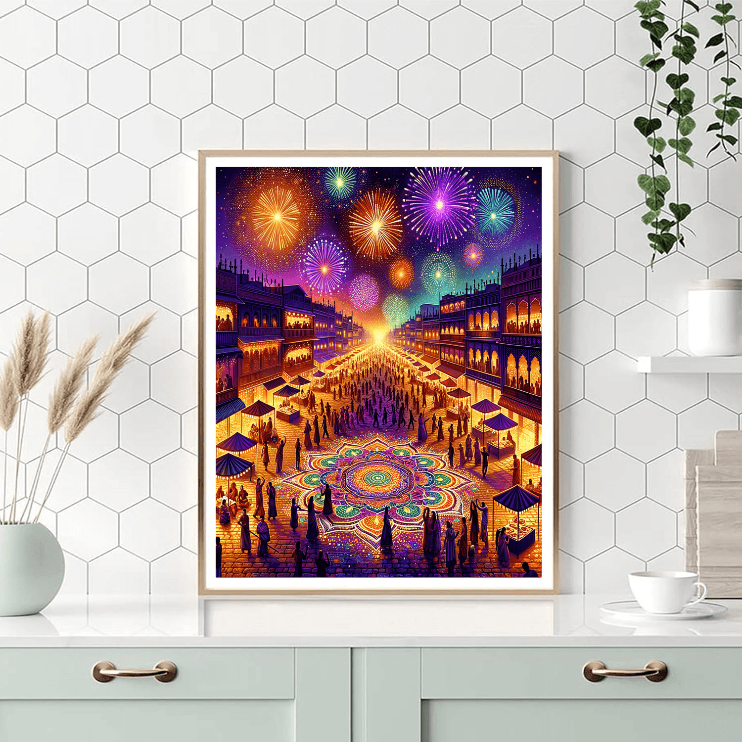 Diwali Festival - Leicester, United Kingdom Number Painting