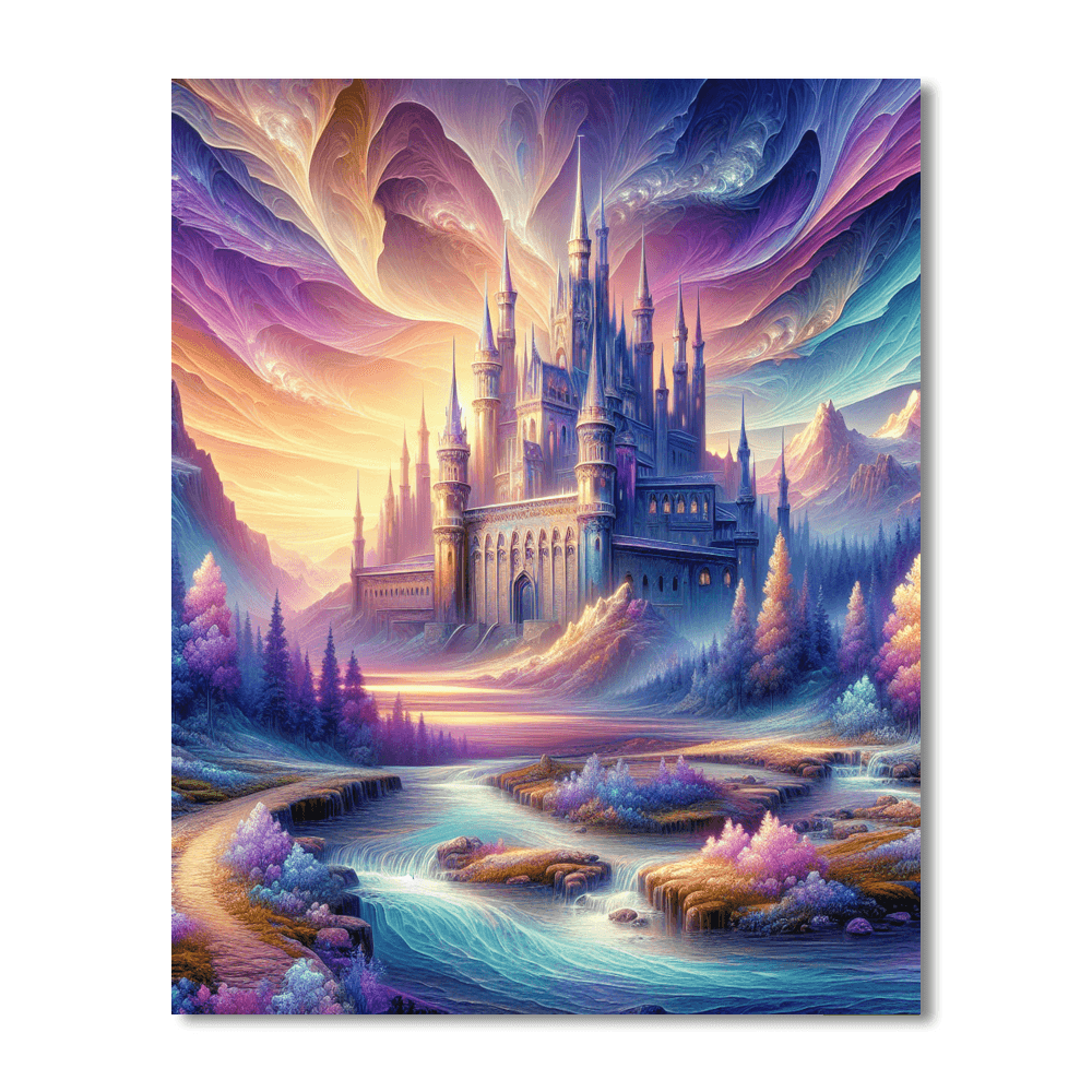 Castle Fantasy Realm Paint By Number