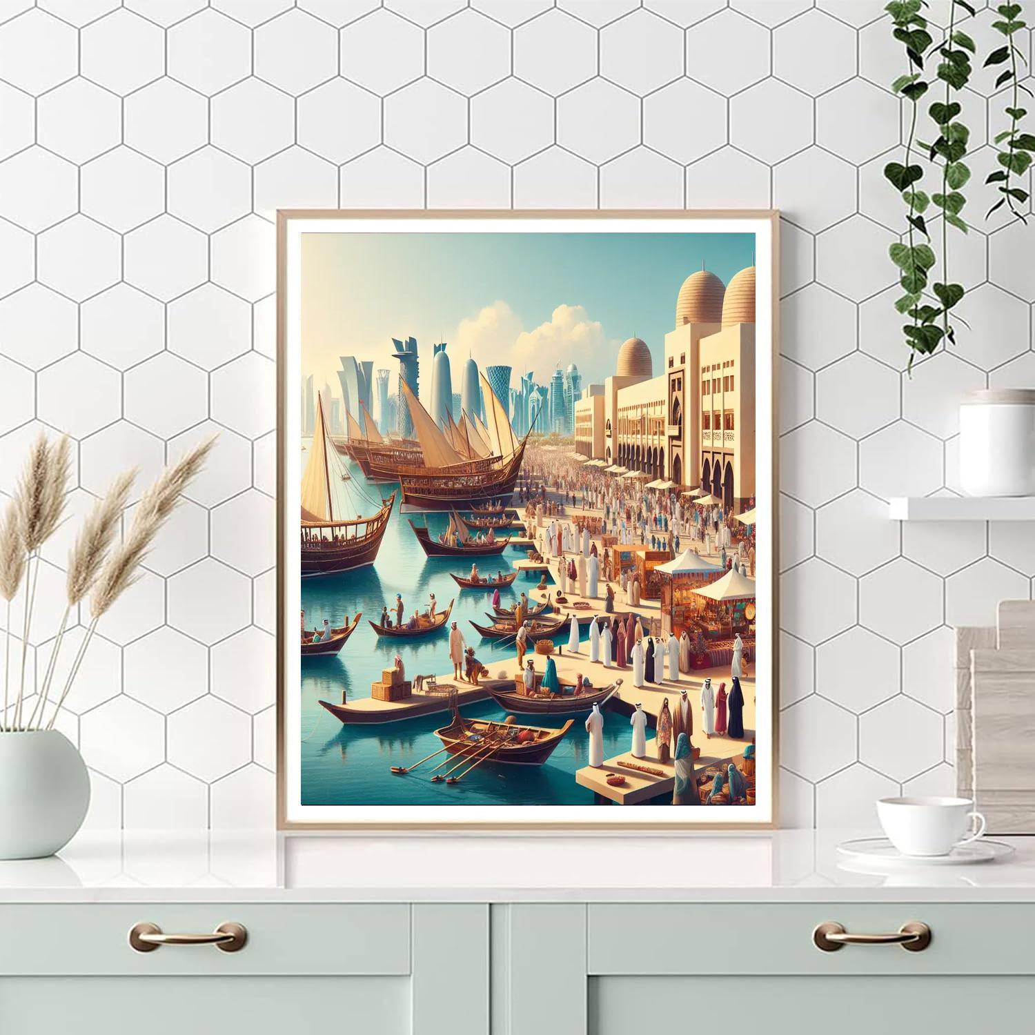 Dhow Festival - Qatar Painting Number Kit