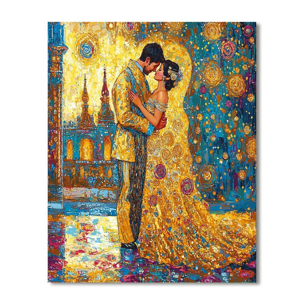 Gustav Klimt's The Kiss Paint By Number