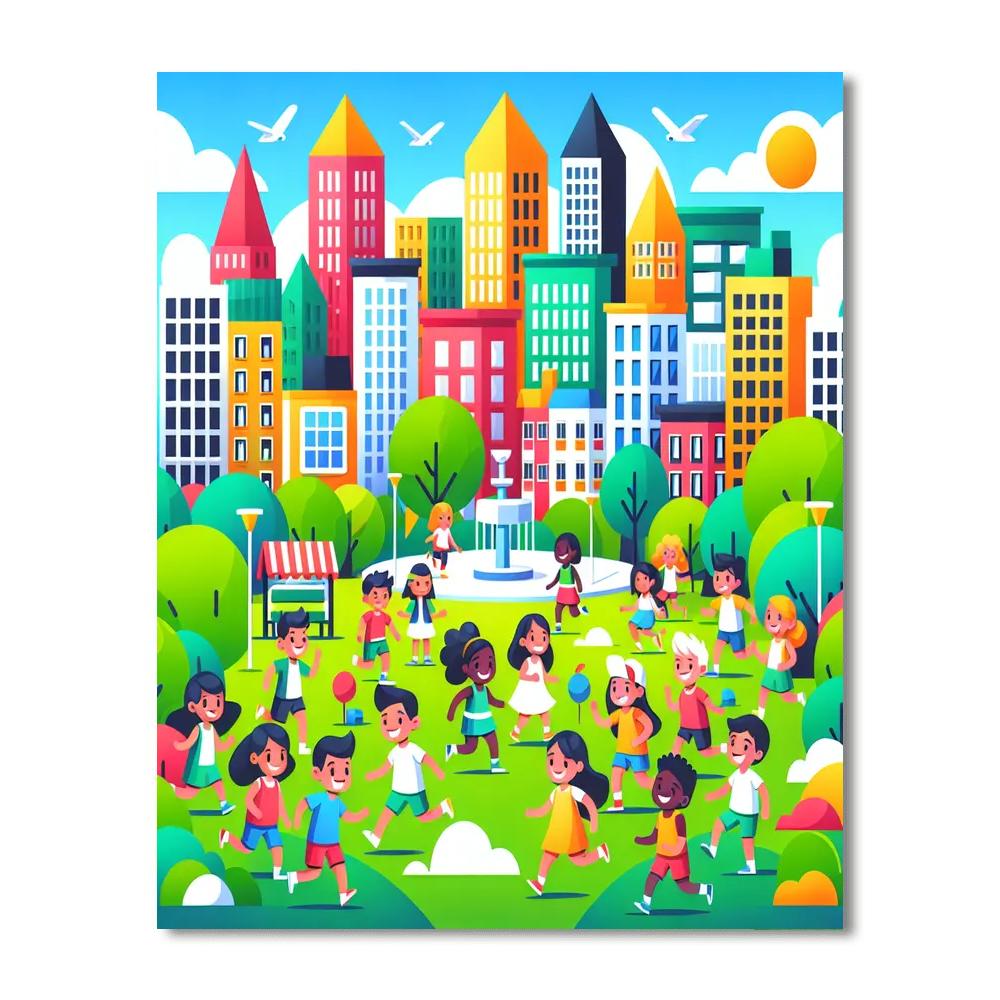 Bright City Life Paint By Numbers Kits