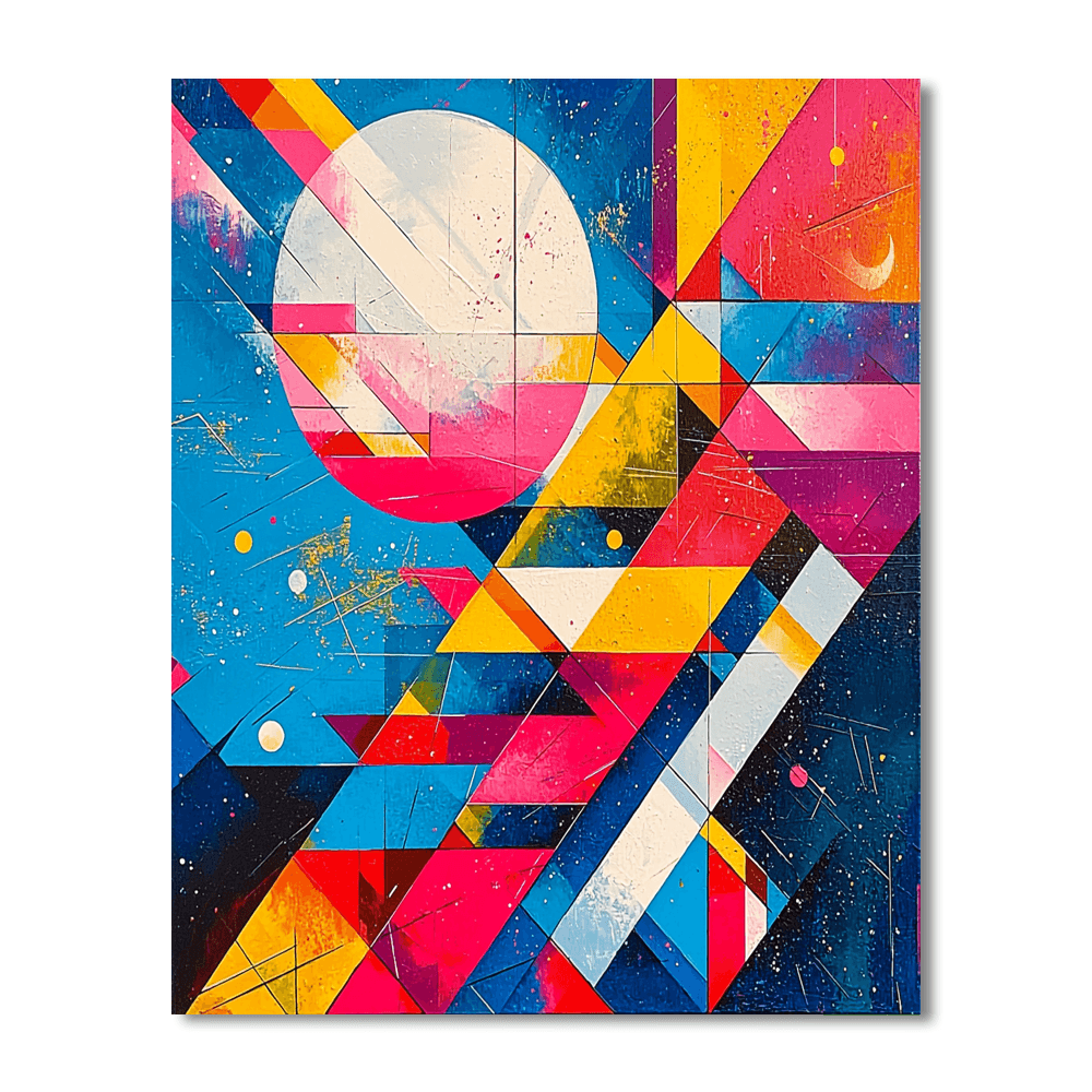 Wassily Kandinsky Inspired Colorful Patterns  Paint By Numbers