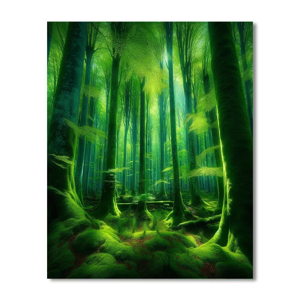 Serene Woodland Sanctuary Paint By Color