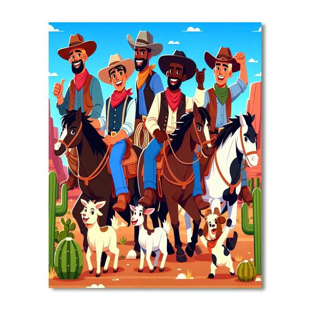 Wild West Explorers Paint By Numbers