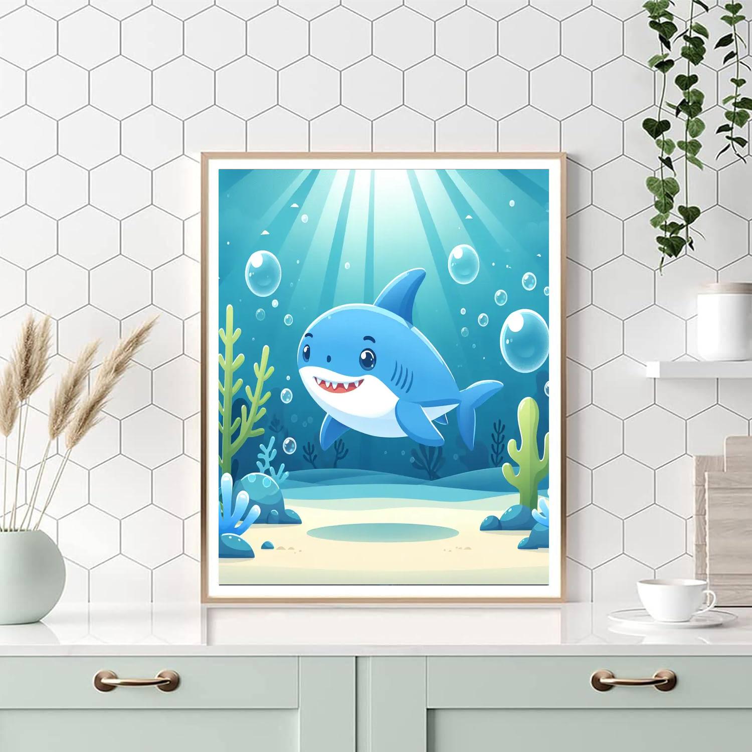 Spunky Shark Numbered Painting Kits