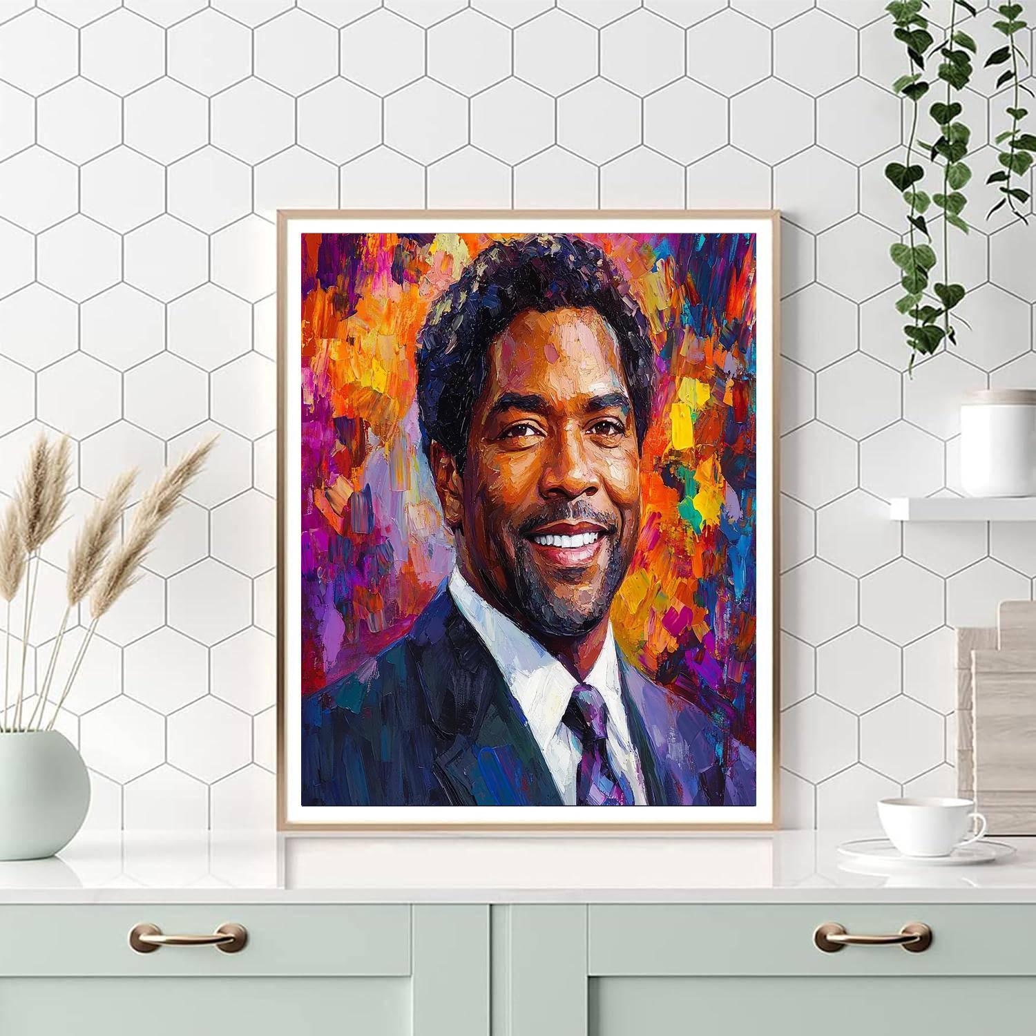 Denzel Washington: The Resounding Voice Of Justice Numbered Painting Kits