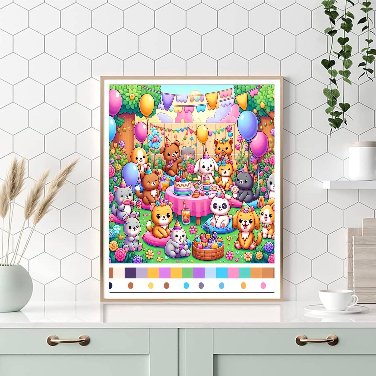 Cuddle Puddle Party Paint By Number