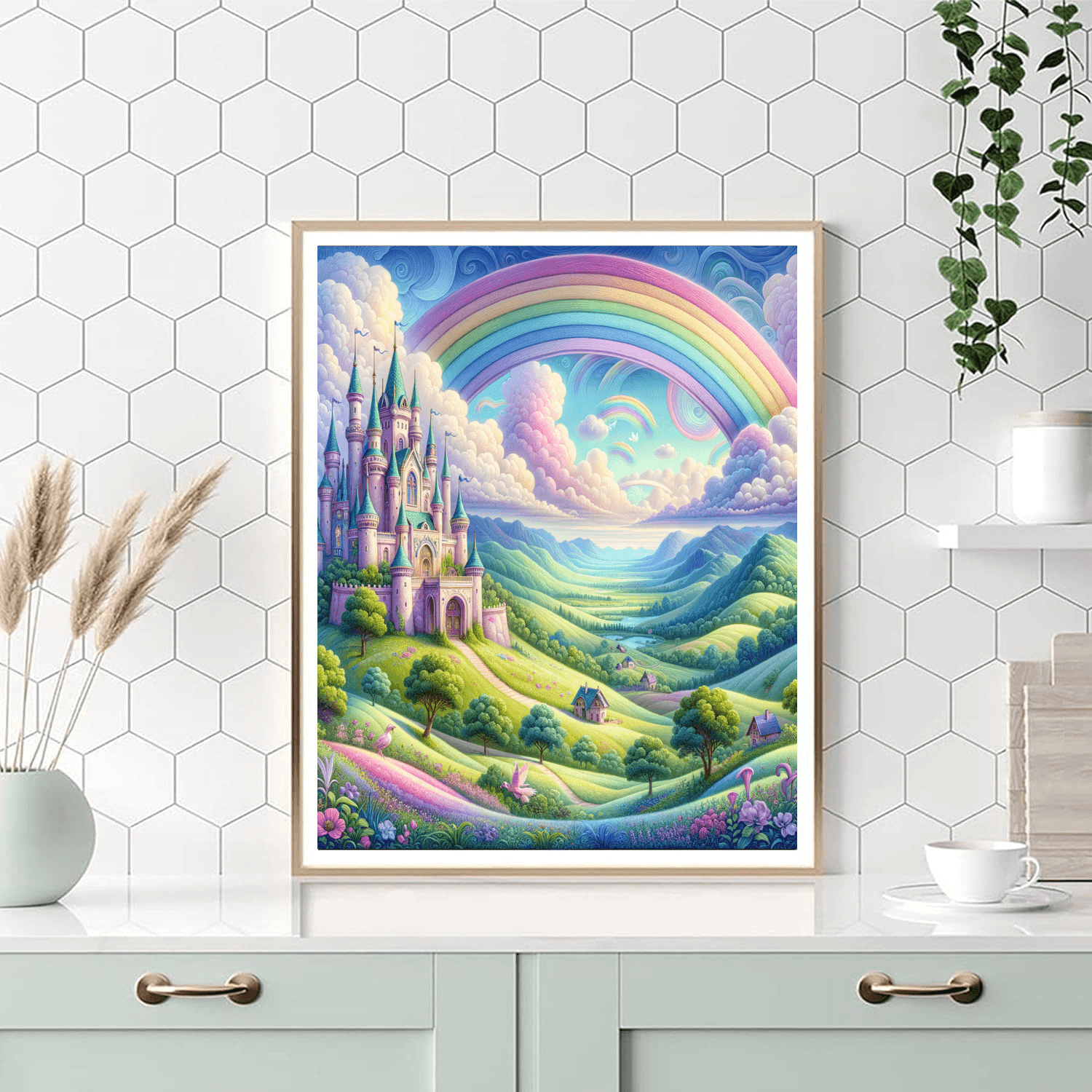 Fantasy Kingdom Landscape DIY Paint By Numbers
