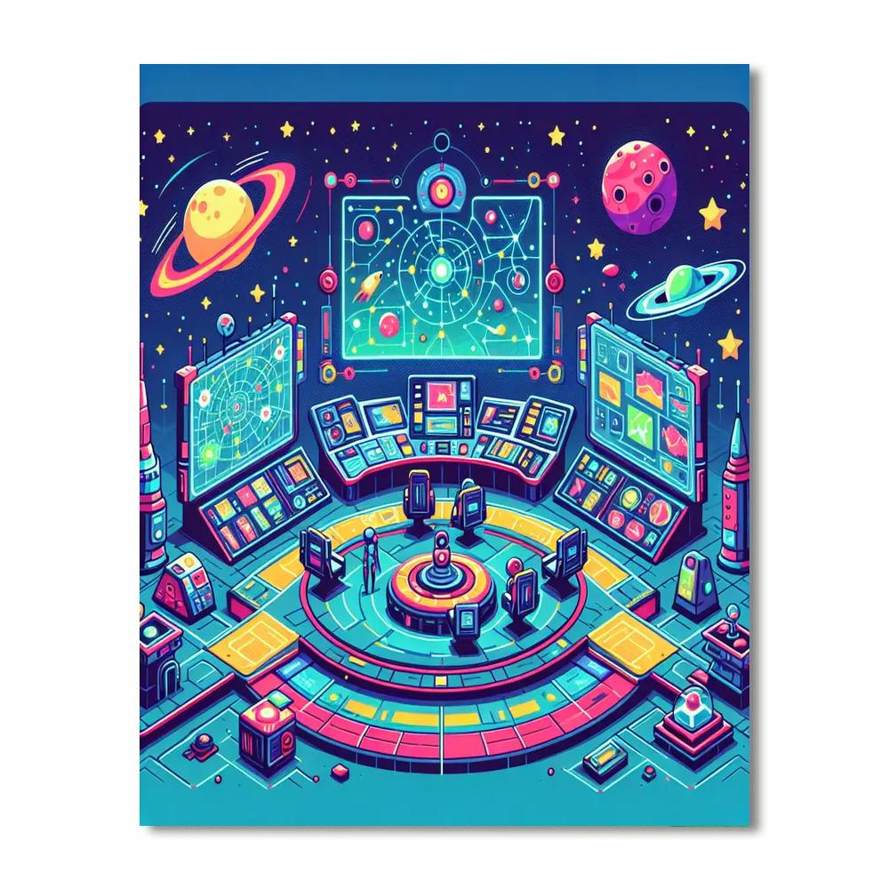 Intergalactic Mission Base Painting Number Kit