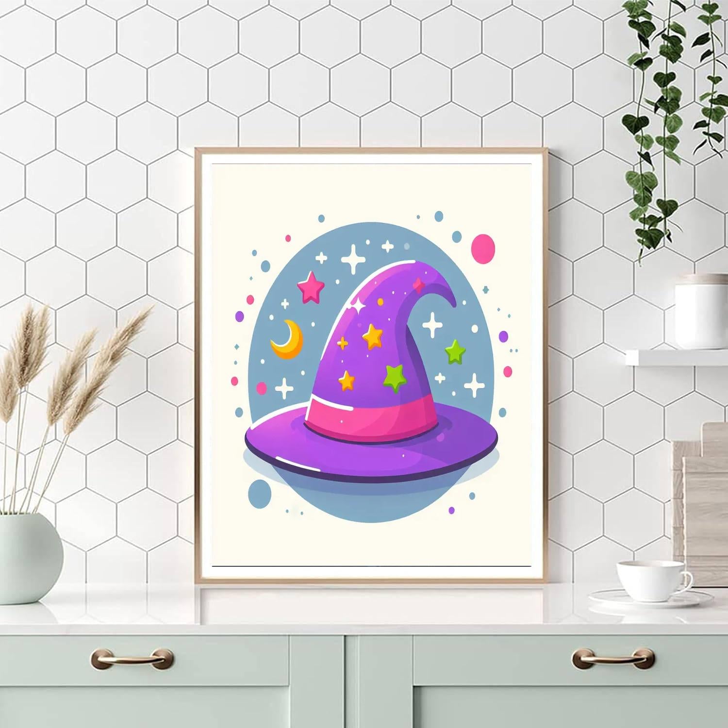 Wonderous Wizard Hat Numbered Painting Kits