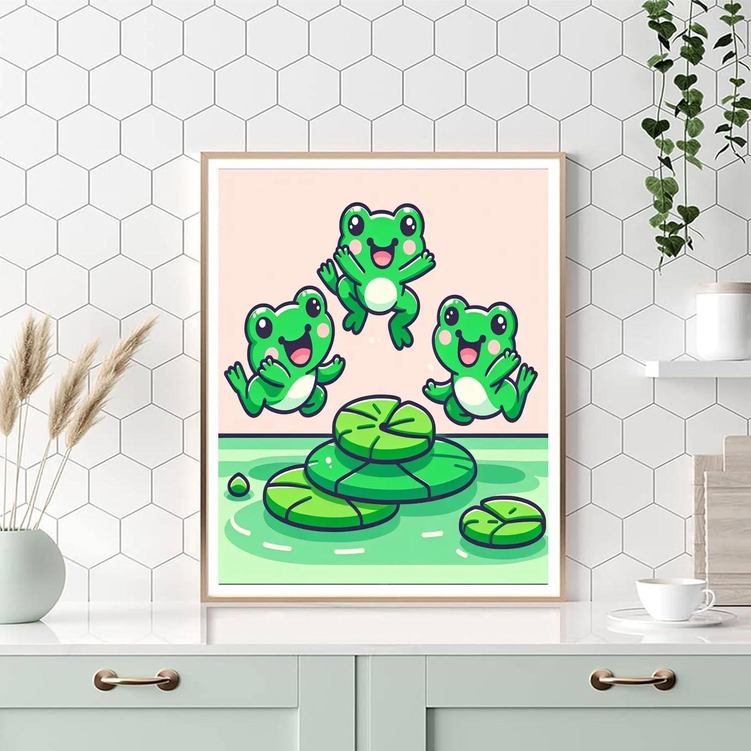 Froggy Forest Frolic Paint By Numbers