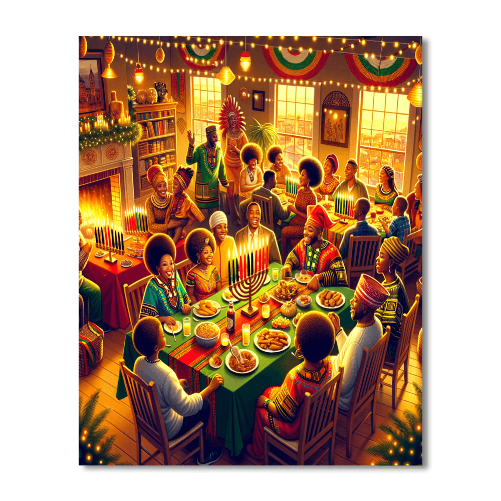 Kwanzaa - United States Paint By Color