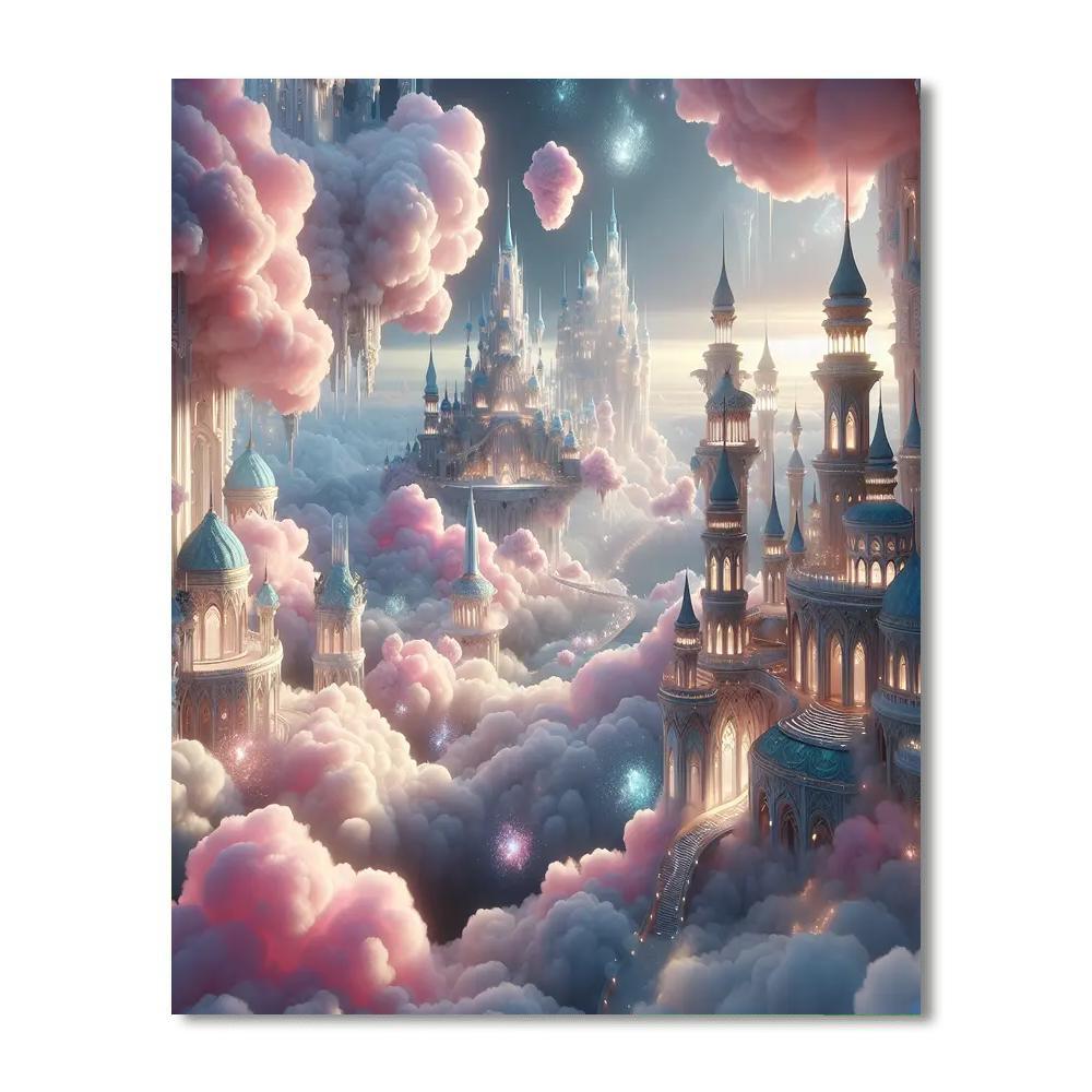 Fairy Tale Sky Palaces Paint By Color