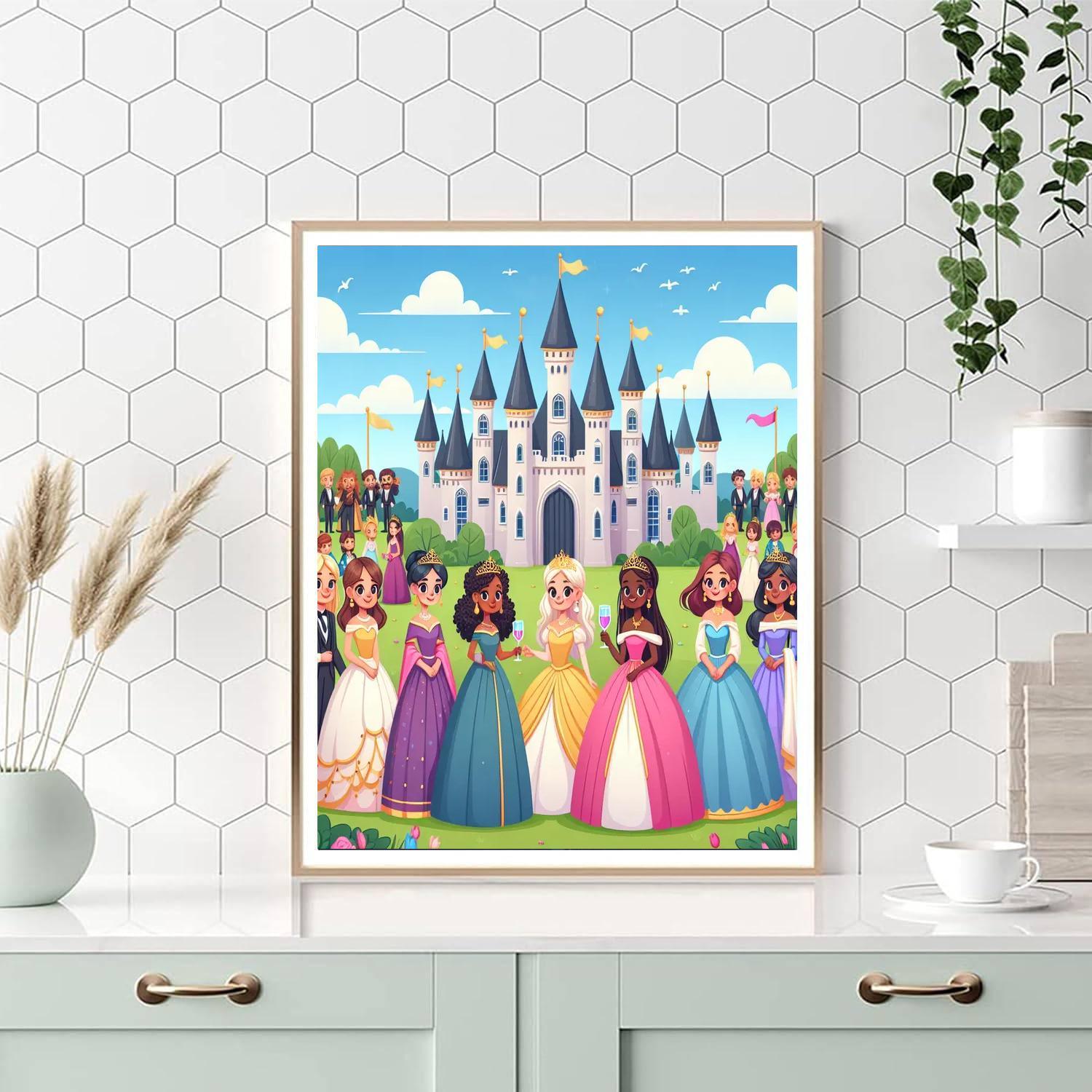 Princess Castle Gala Numbered Painting Kits