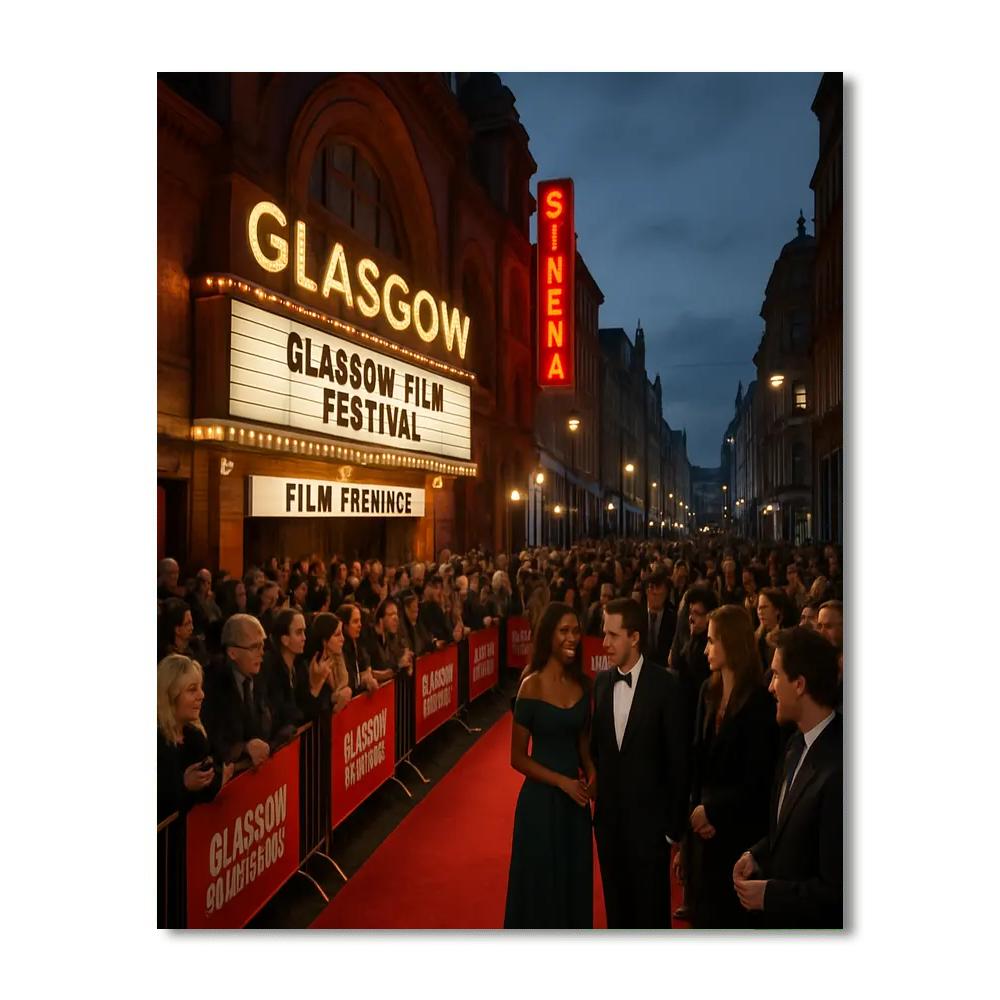 Glasgow Film Festival - Scotland DIY Paint By Numbers