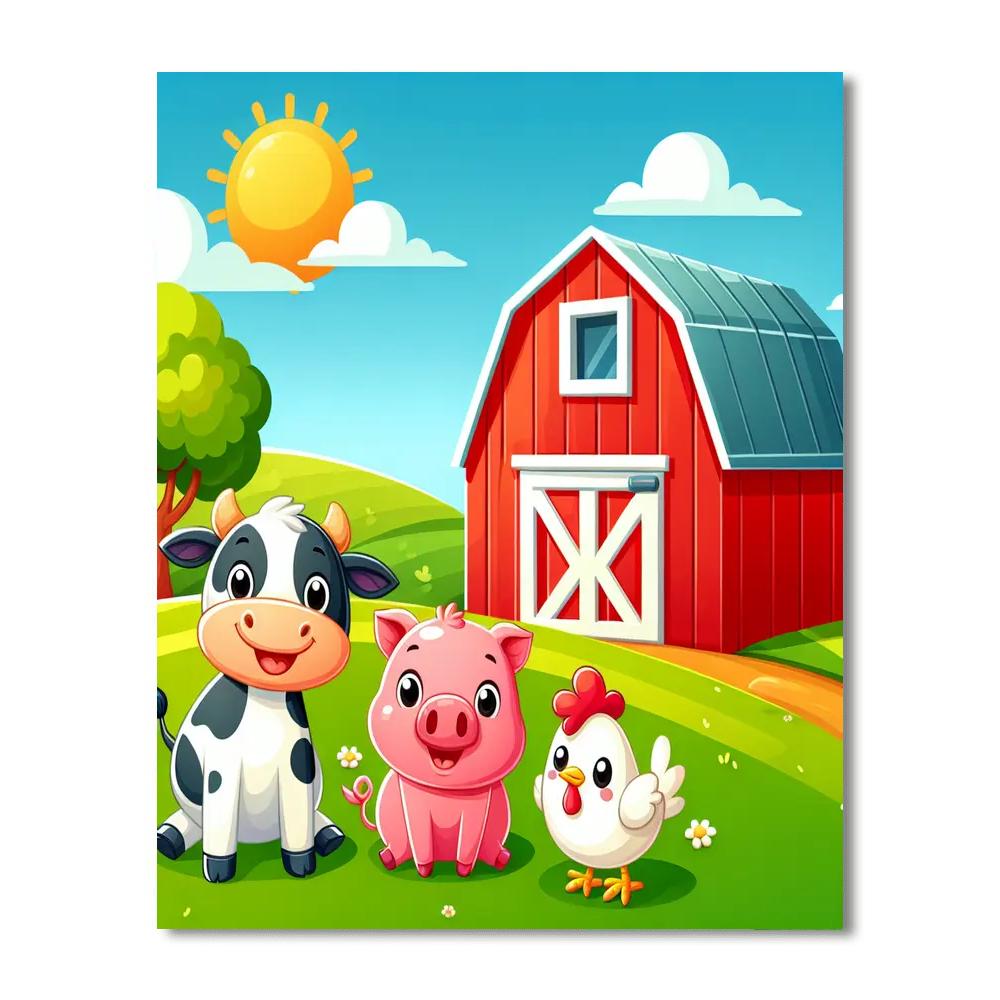 Fantastic Farm Adventures DIY Paint By Numbers