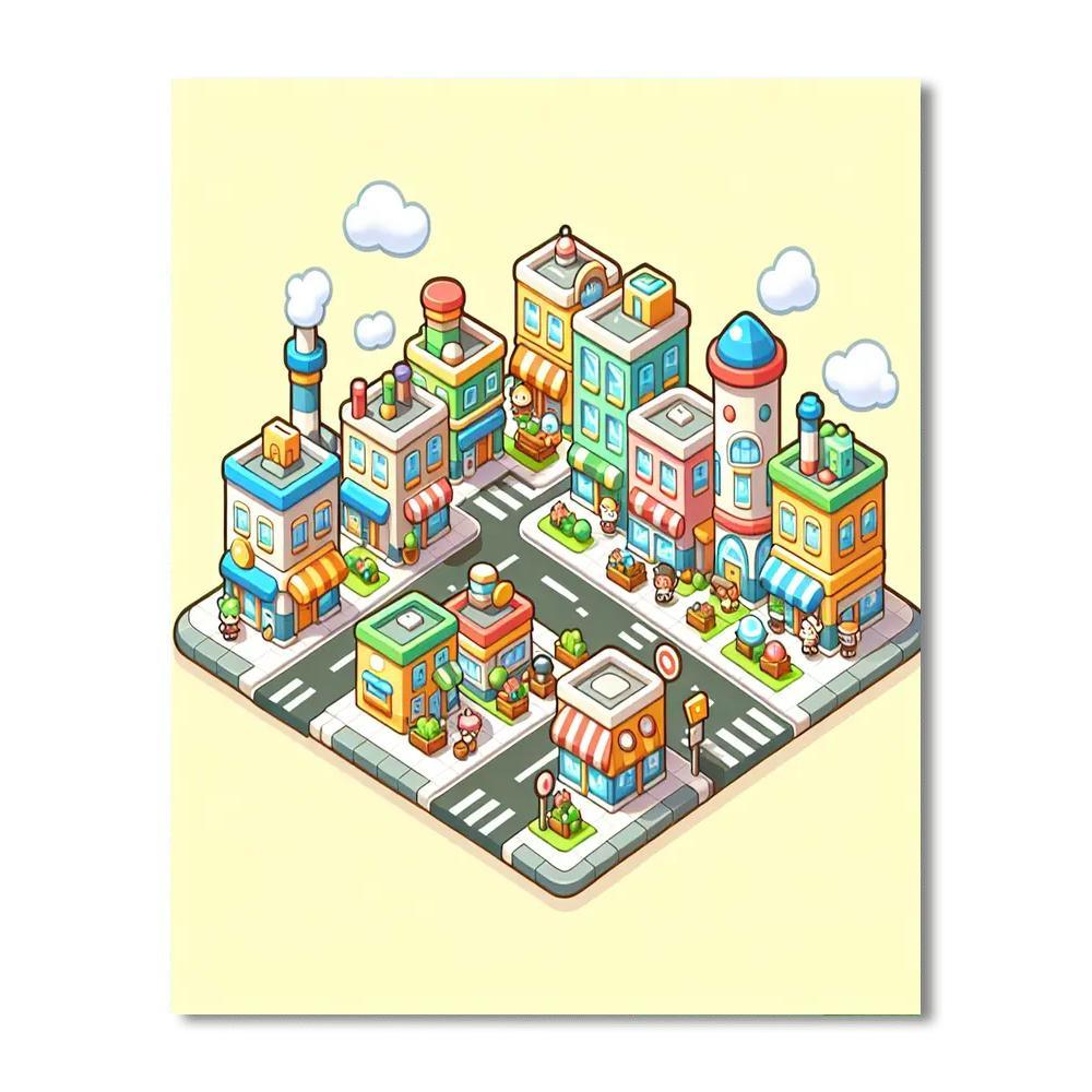 Tiny Town Adventures DIY Paint By Numbers