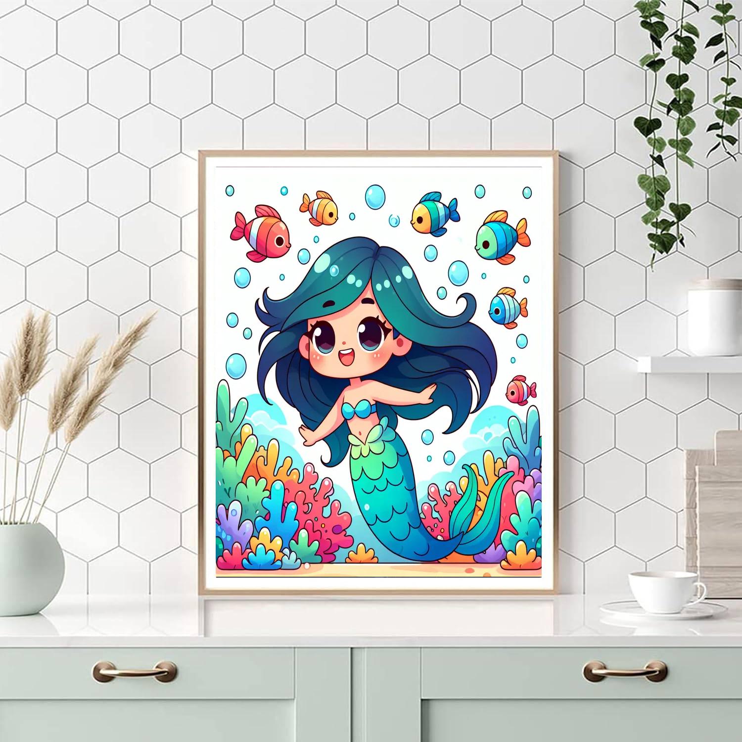 Undersea Mermaid Dreams Paint By Numbers Kits