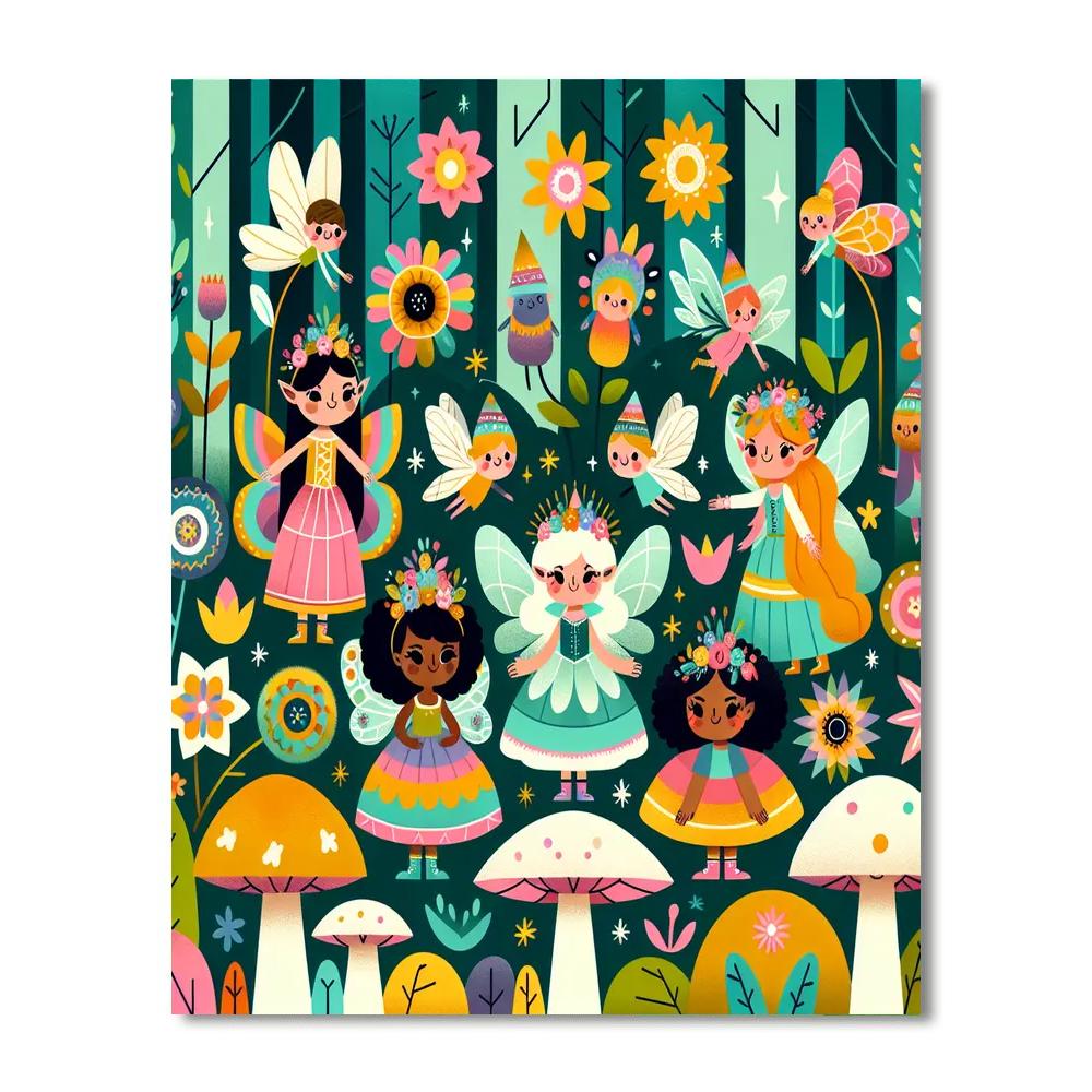 Mystic Fairy Land Paint By Numbers