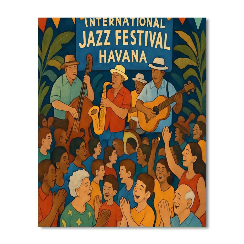 International Jazz Festival - Cuba Numbered Painting Kits