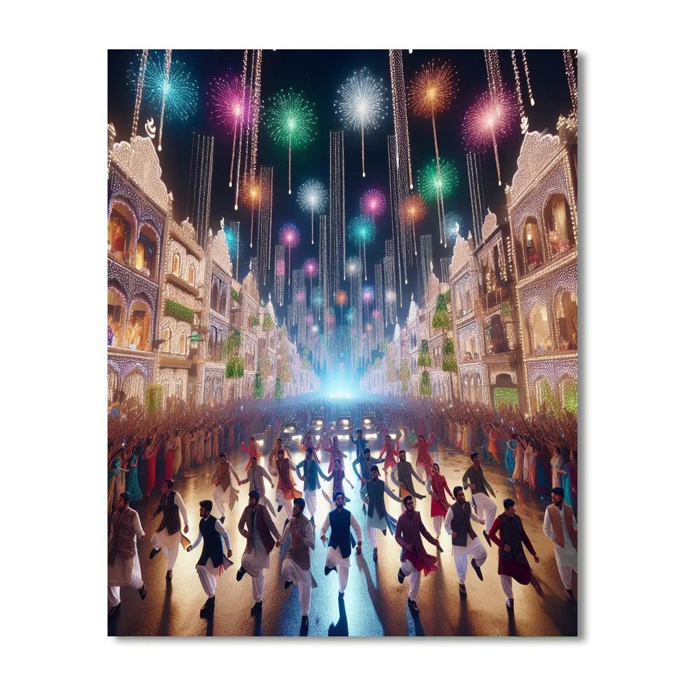 Diwali Fireworks Festival - United Kingdom Paint By Numbers Kits