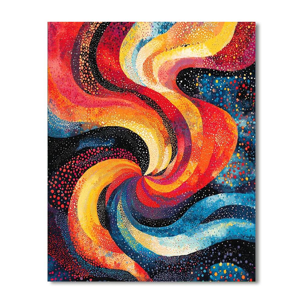 Yayoi Kusama Inspired Eternal Cosmic Dance  Paint By Number