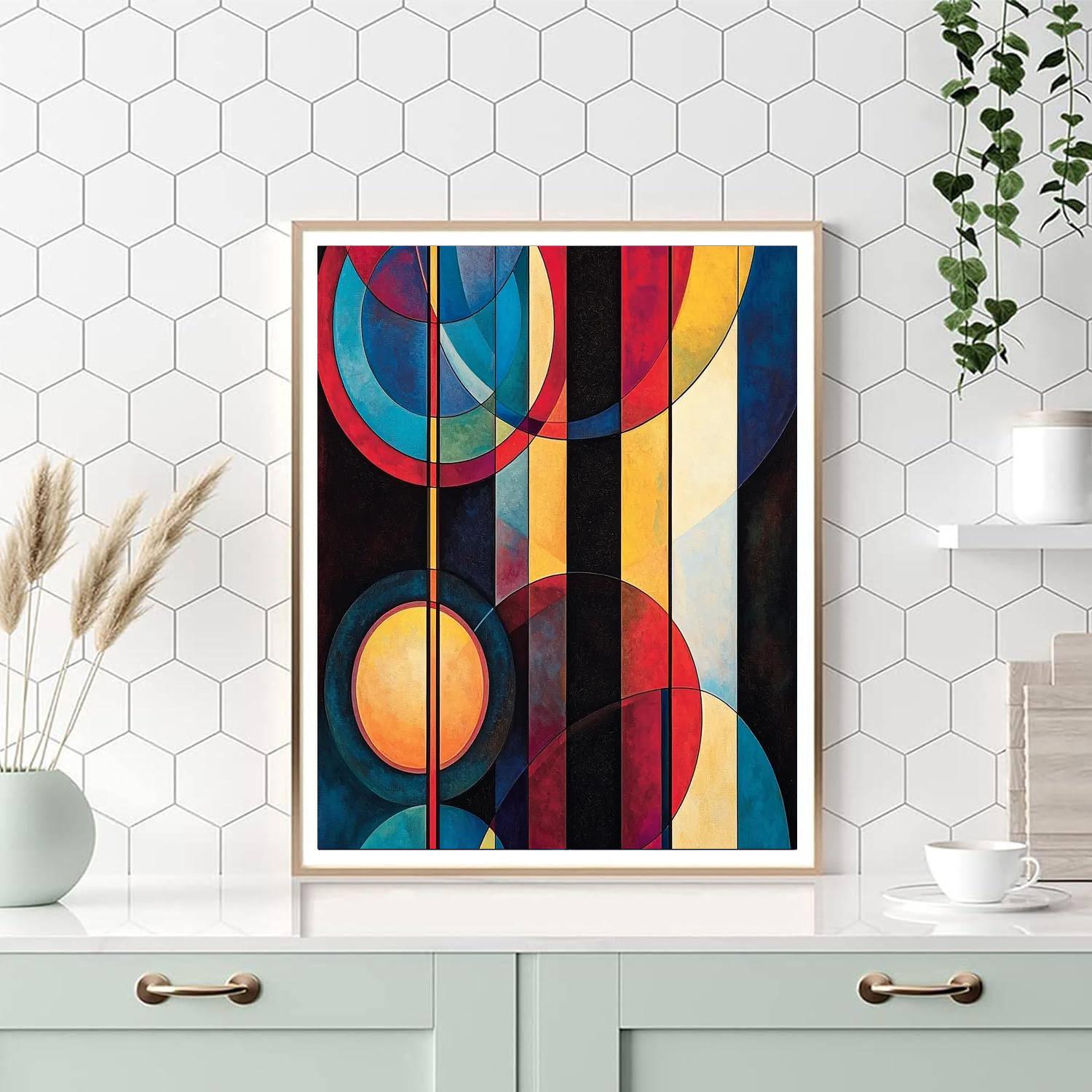 Wassily Kandinsky Inspired Time Travel In Abstract  Painting By Numbers Kit