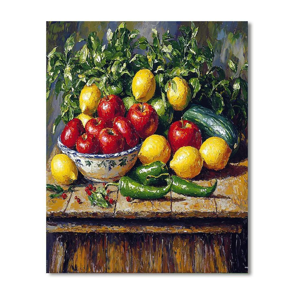 Paul Cézanne Inspired Culinary Colors  DIY Paint By Numbers