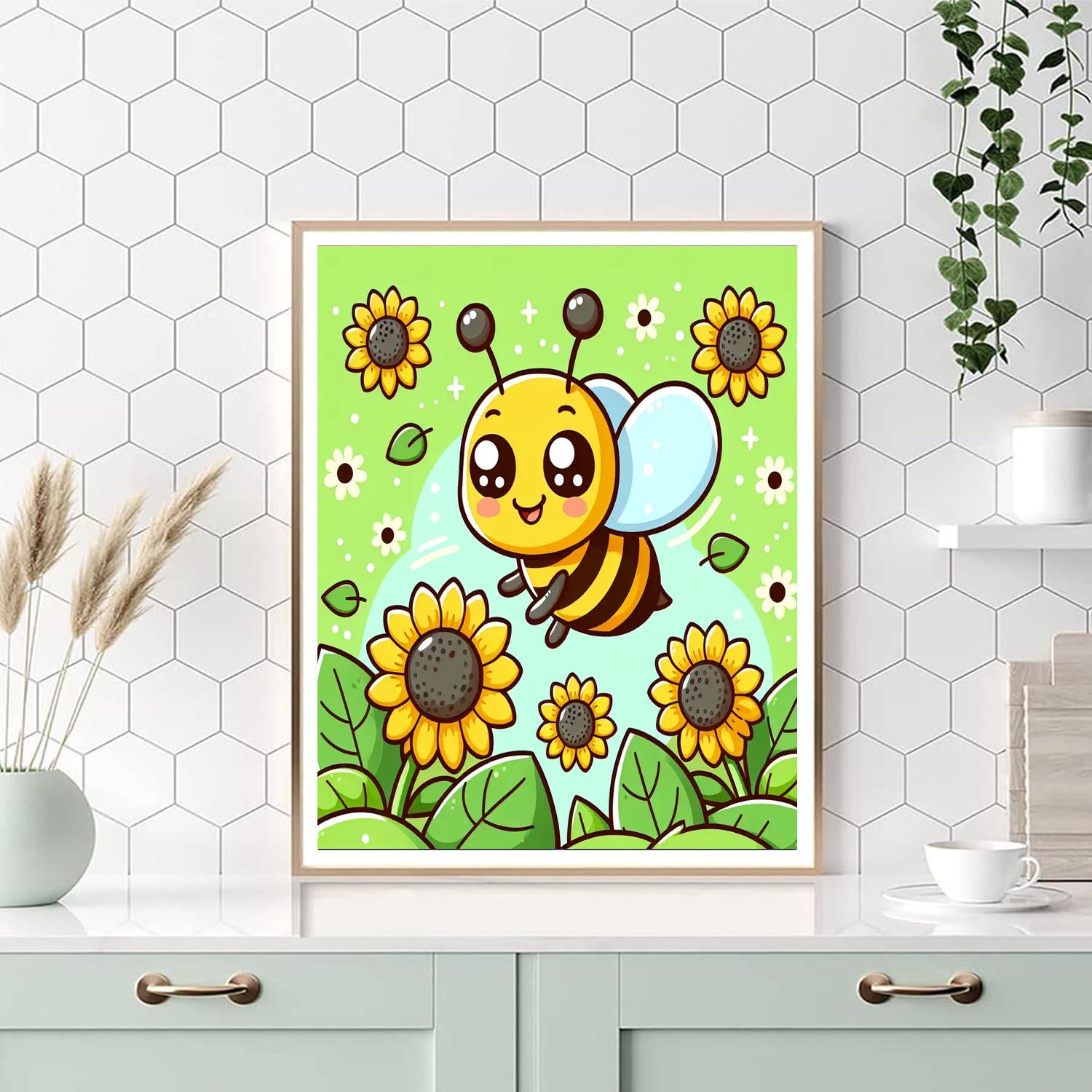 Bright Bee Bliss Numbered Painting Kits