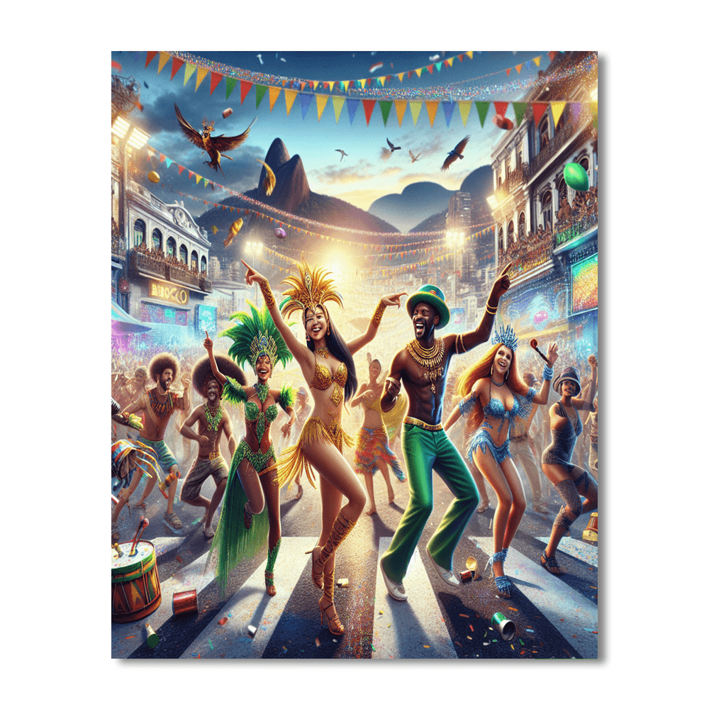 Carnival Of Bloco Painting Number Kit