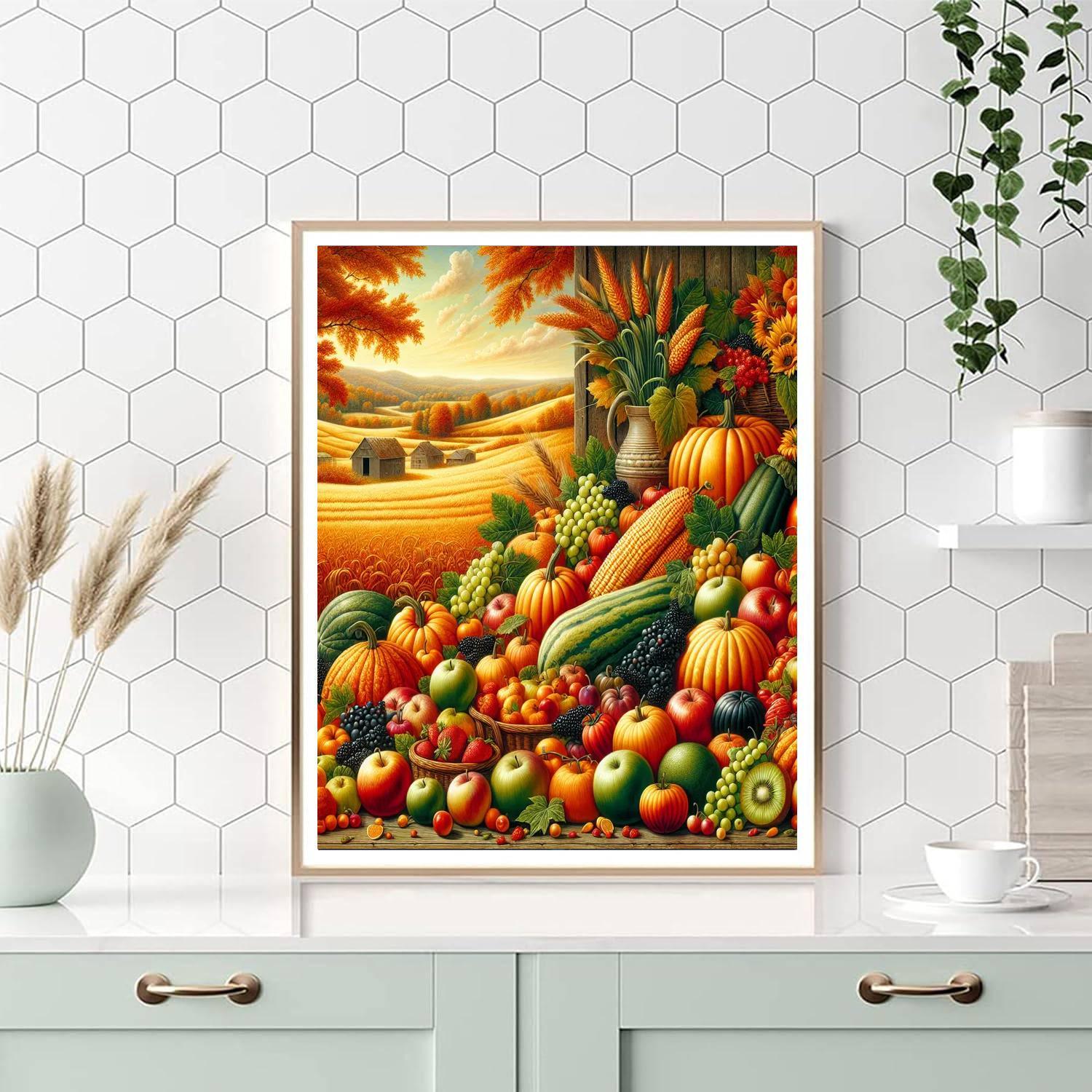 Beautiful Harvest Season Painting By Numbers Kit
