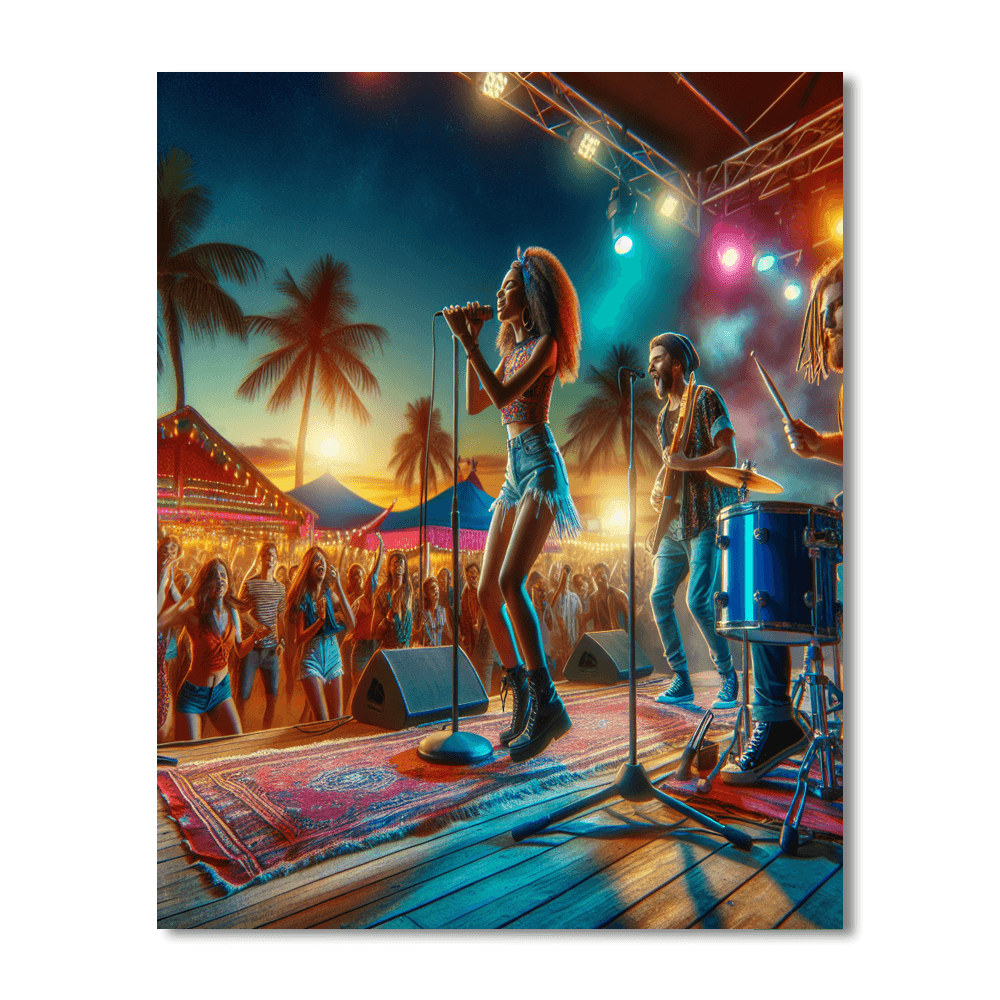 Kingston Music Festival - Kingston, Jamaica Paint By Color