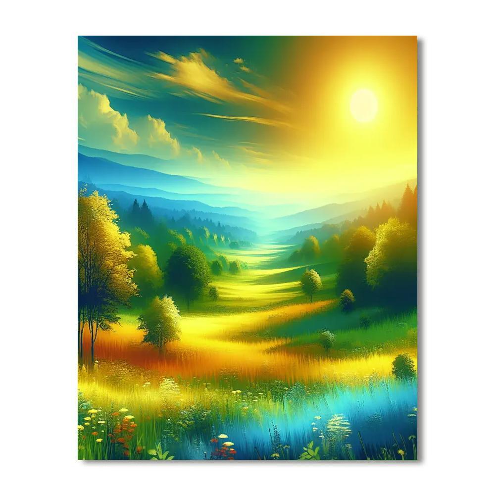 Sunny Escape Painting By Numbers Kit