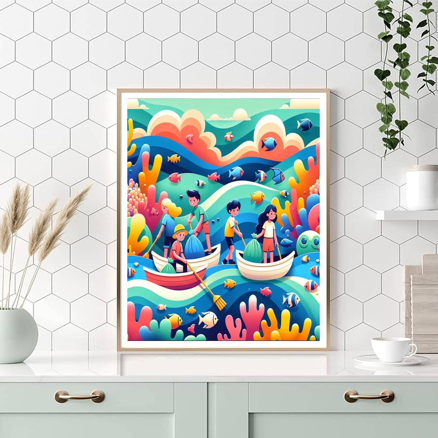 Ocean Cleanup Crew Paint By Color