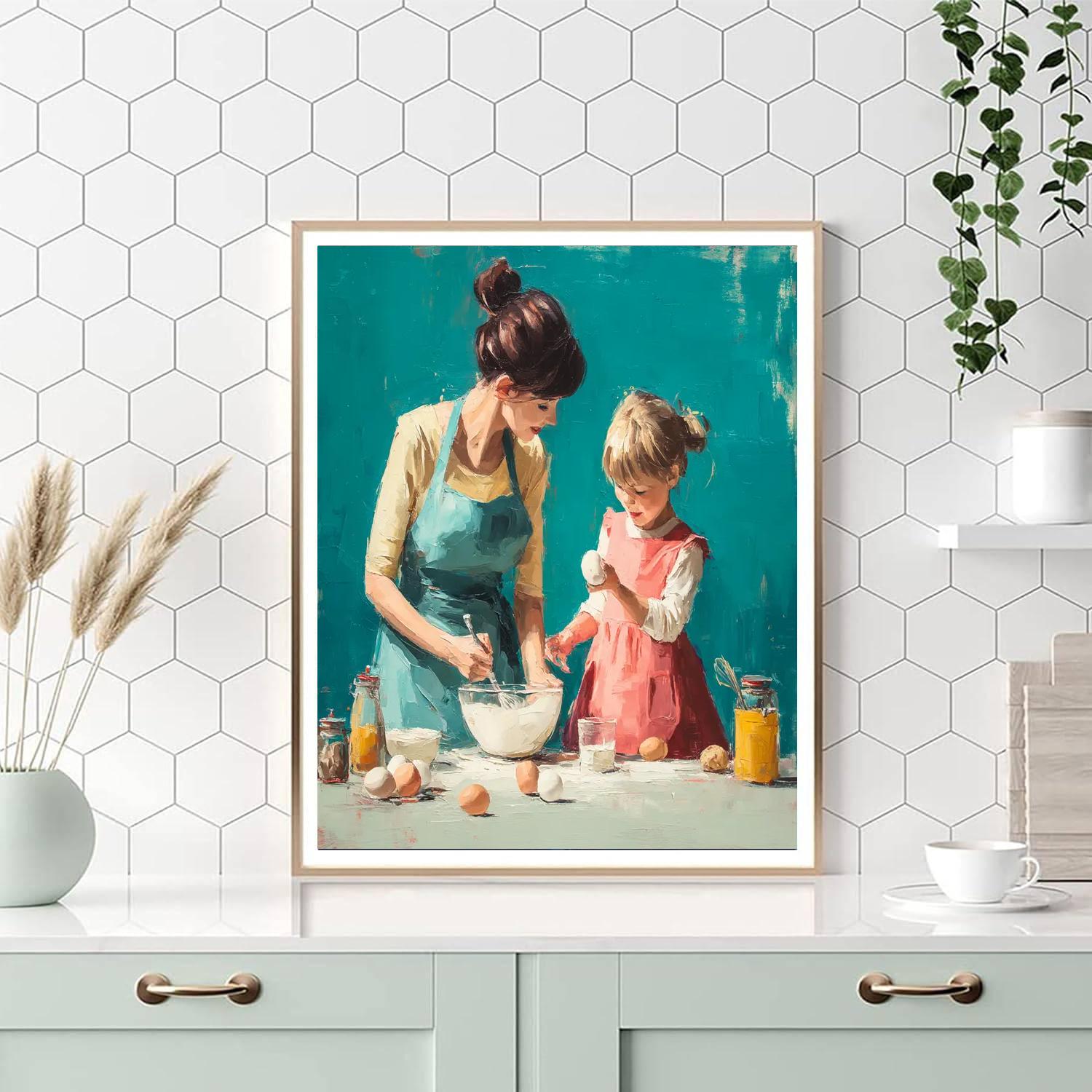 Baking Memories With Mom Painting Number Kit