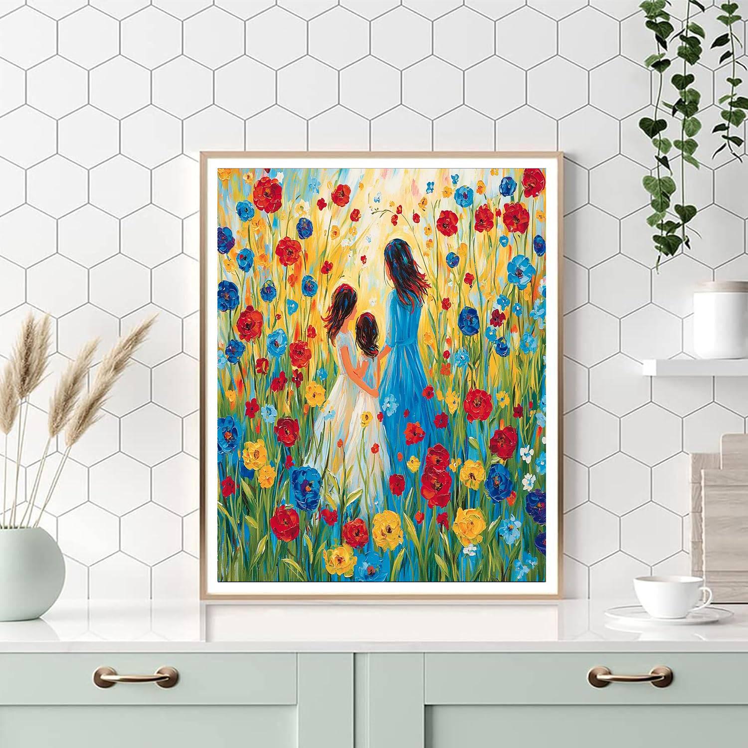 Holding Hands In The Garden Paint By Numbers