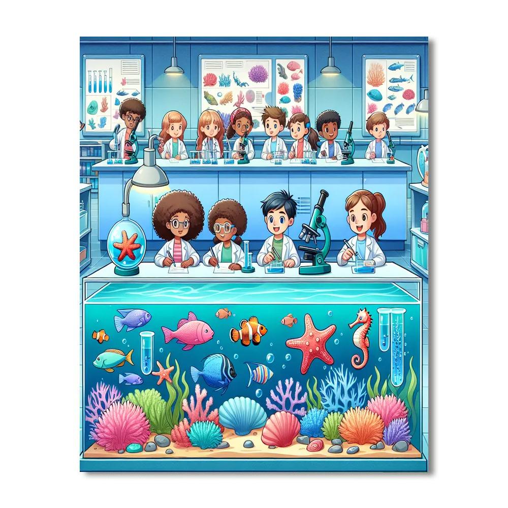 Ocean Mysteries Lab Paint By Number