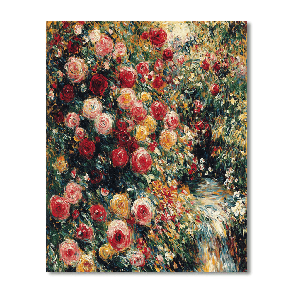 Pierre-Auguste Renoir Inspired Floral Symphony Of Colors  Paint By Numbers Art