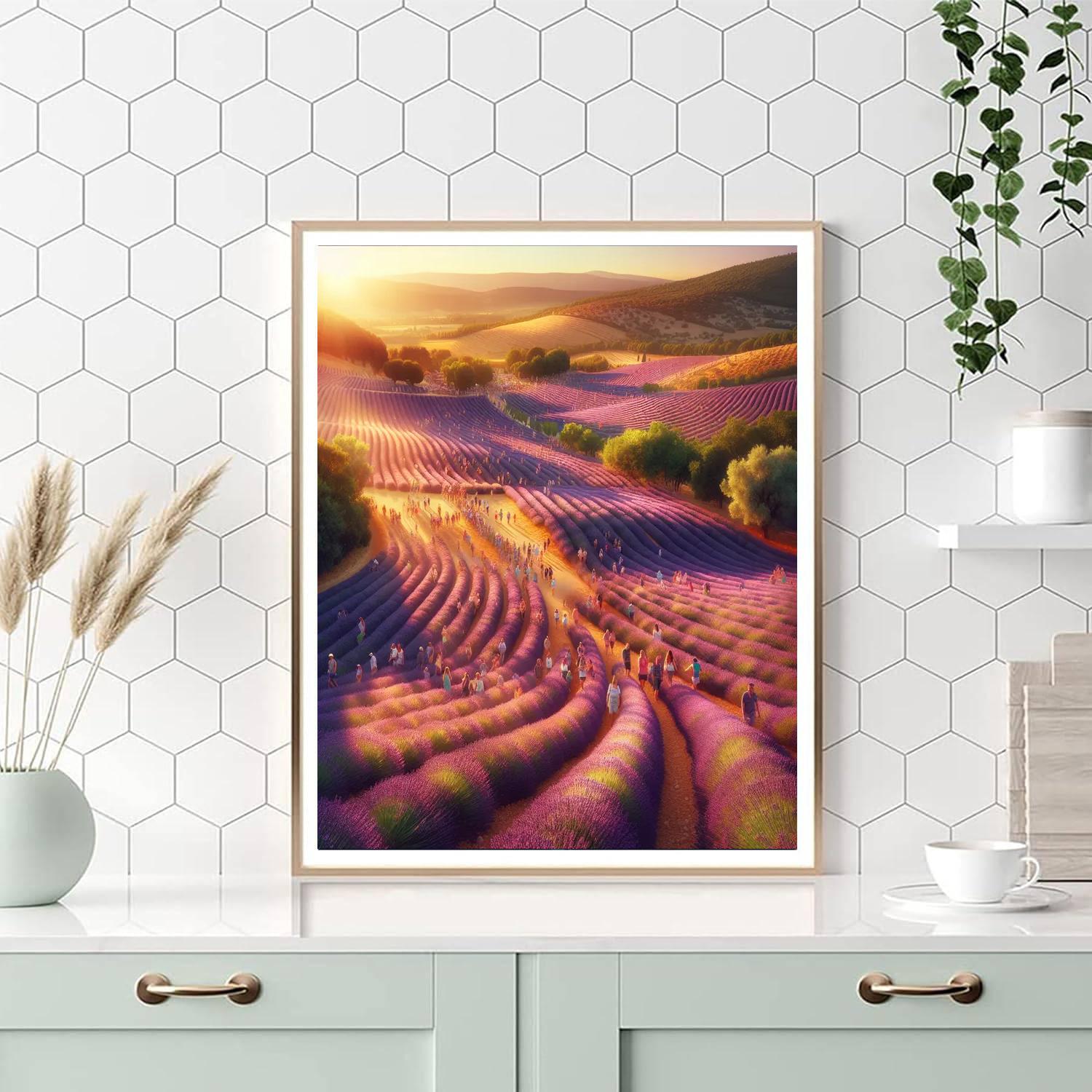 Lavender Festival - Provence Painting Number Kit