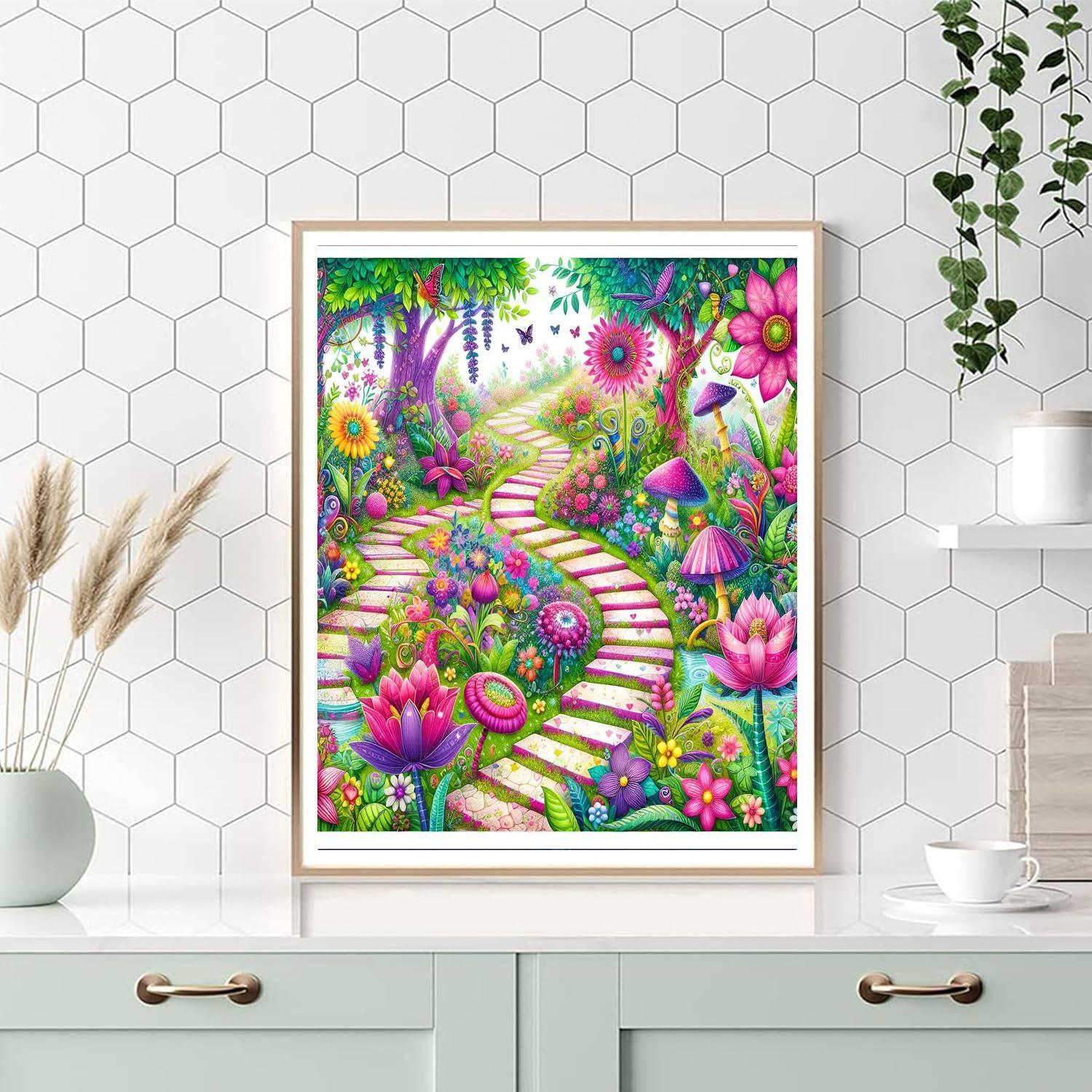 Fantasy Garden Pathways Paint By Numbers Kits