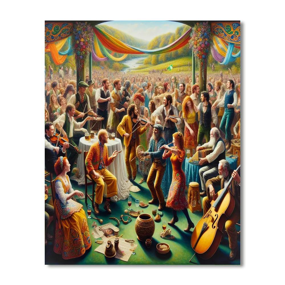 Celtic Festival - Ireland Paint By Numbers Art