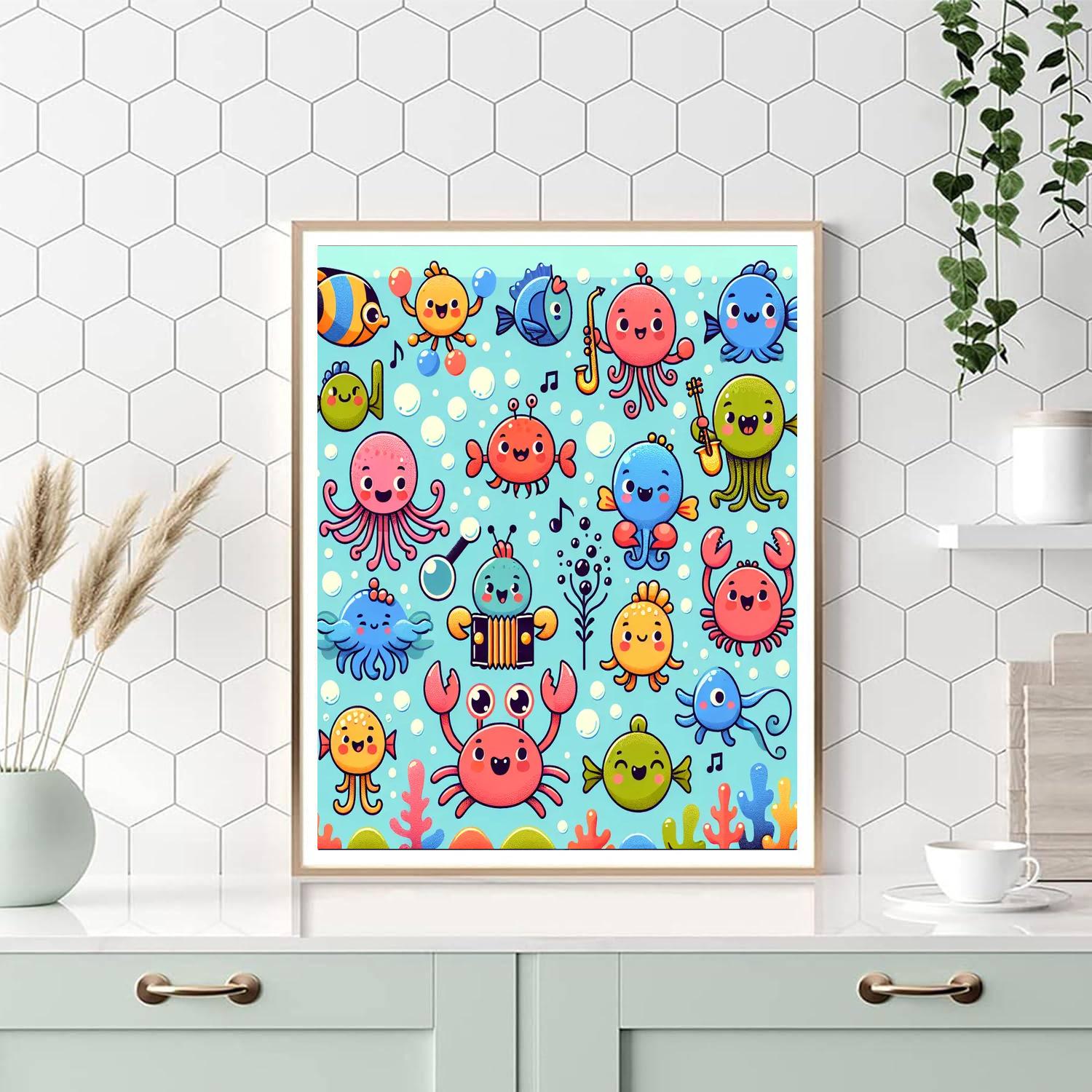Ocean Orchestra Painting Number Kit